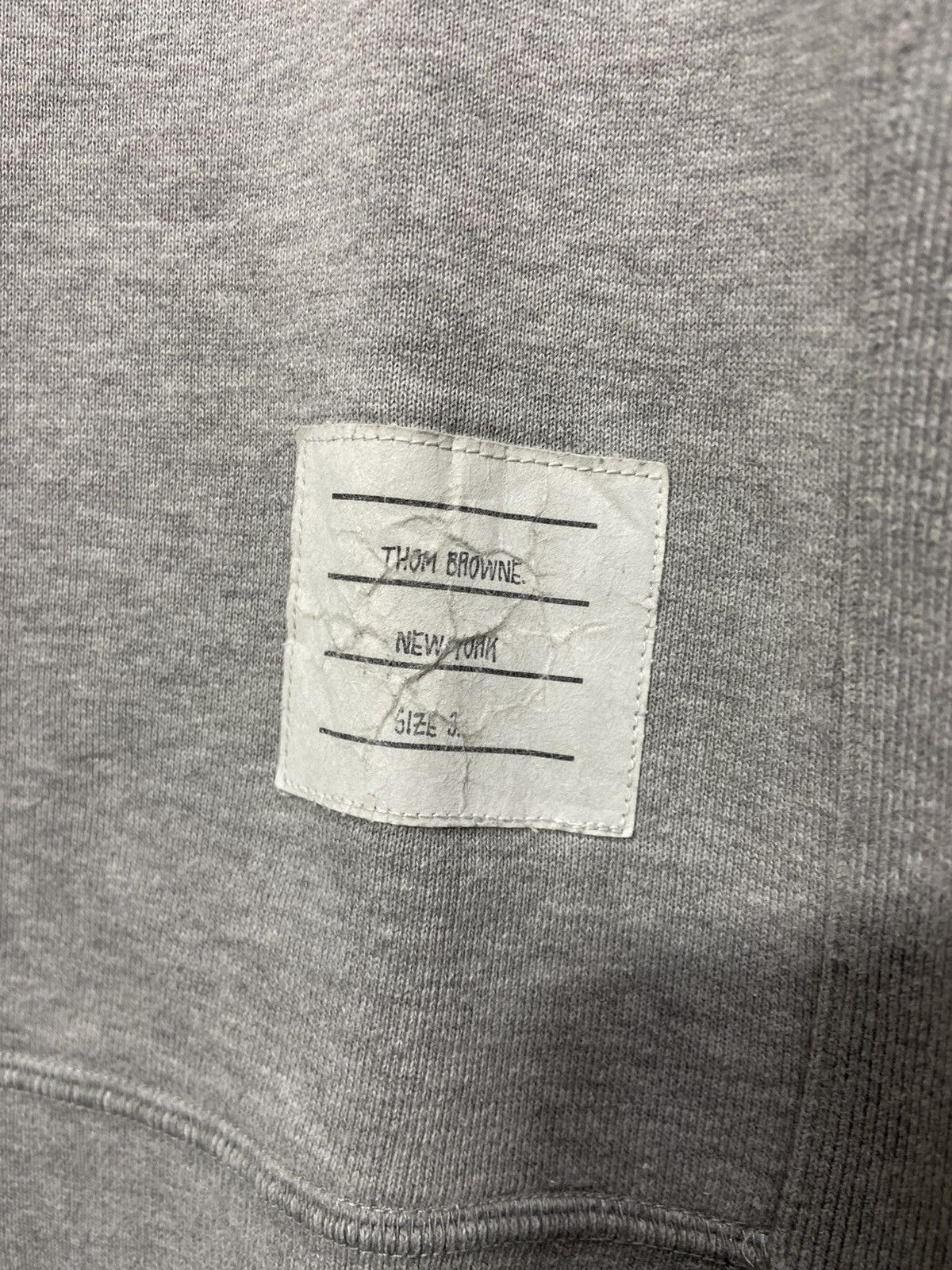 Thom Browne Thom Browne - 4 Bar Sweatshirt Grey Size US L / EU 52-54 / 3 - 8 Thumbnail