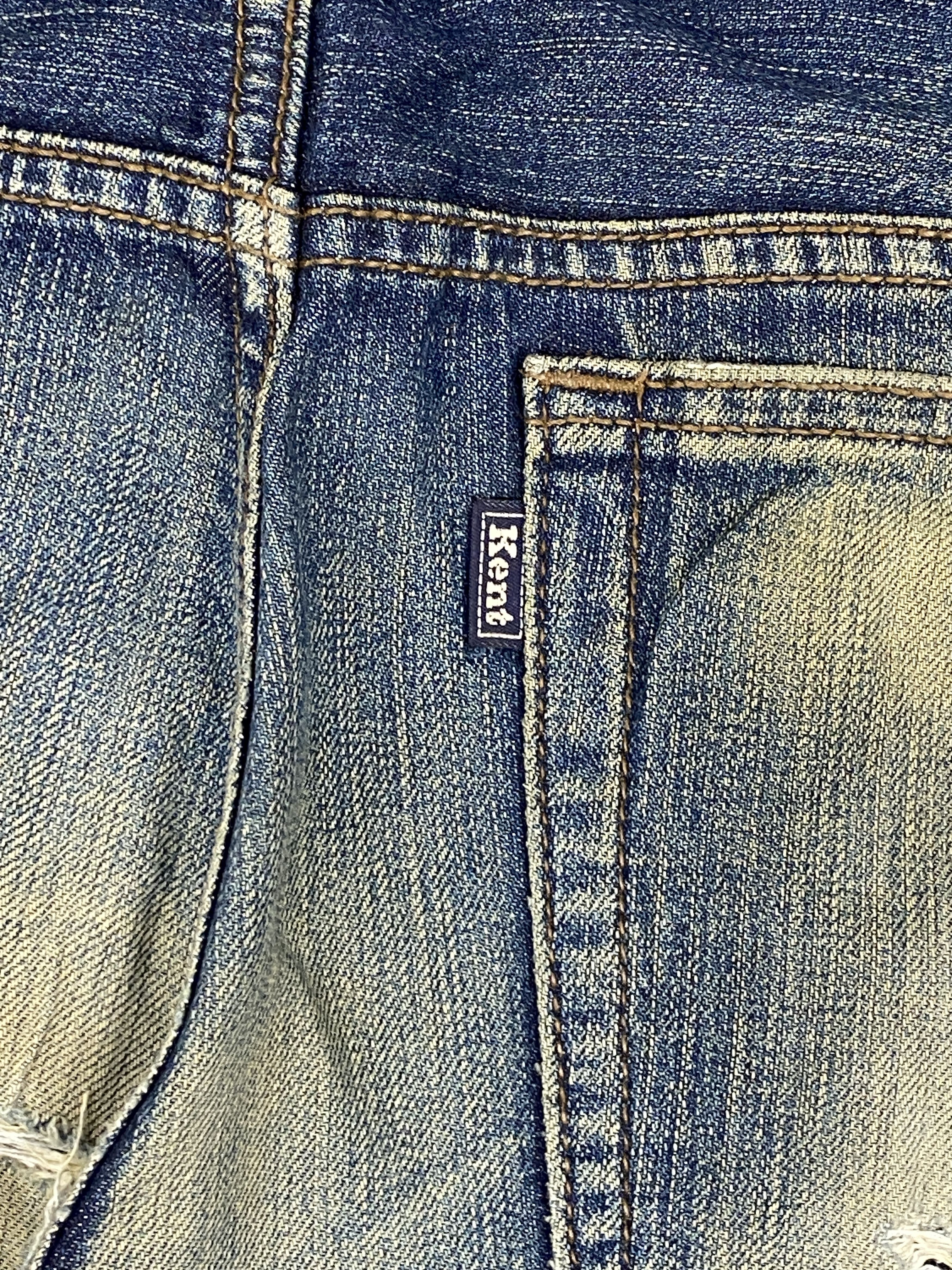 Japanese Brand Vintage Kent Jeans Distressed Japanese Denim DJ0008Z Size US 32 / EU 48 - 5 Thumbnail
