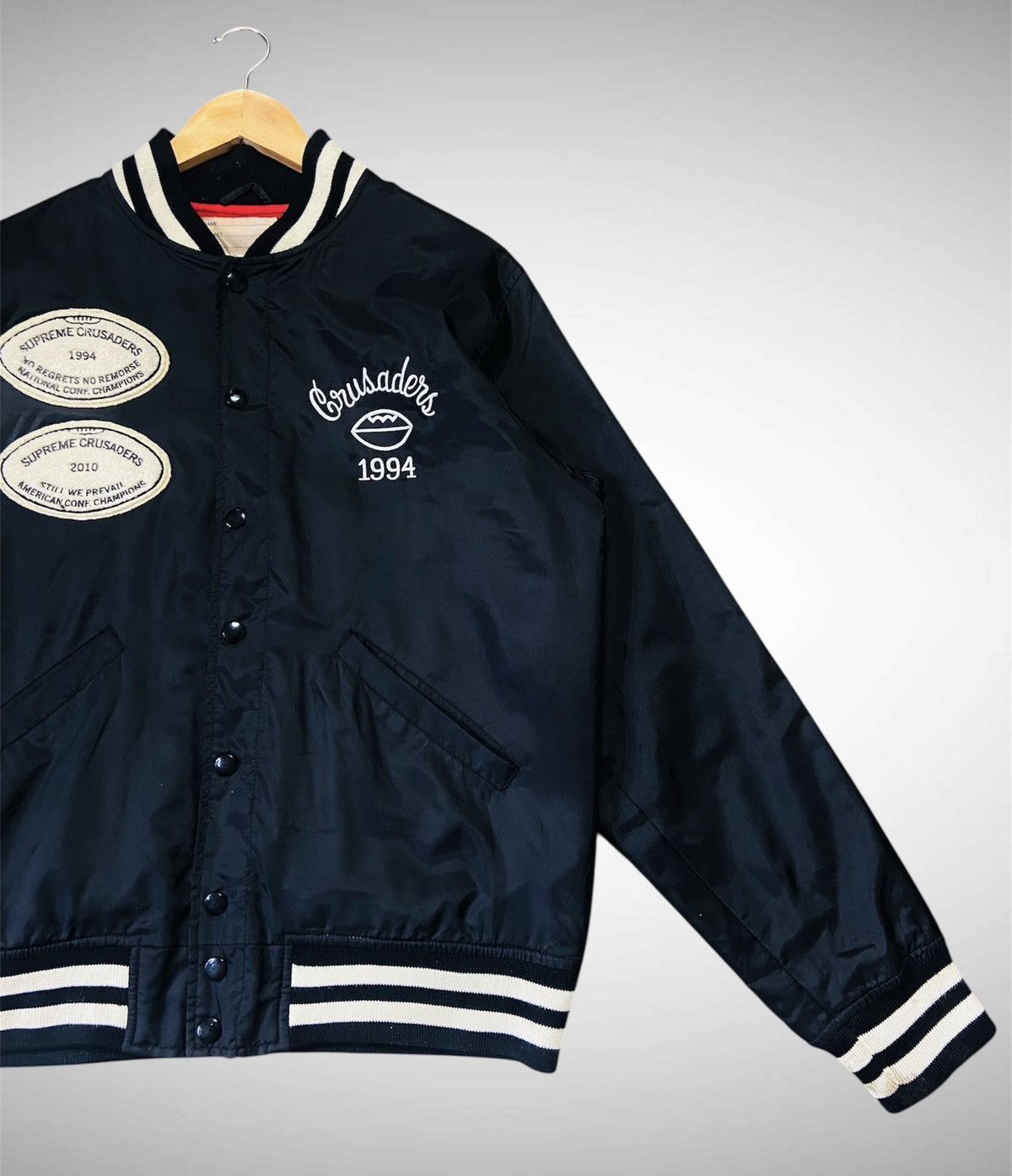 Supreme Supreme Crusaders Varsity Nylon Jacket Size US M / EU 48-50 / 2 - 4 Thumbnail