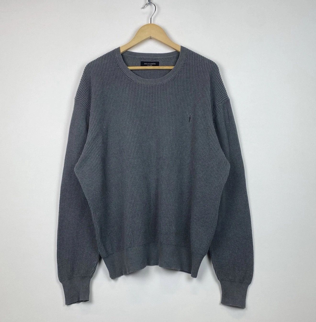 Allsaints Allsaints Trias Crew Sweater Jumper Ramskull Top Long Sleeve Size US XXL / EU 58 / 5 - 1 Thumbnail