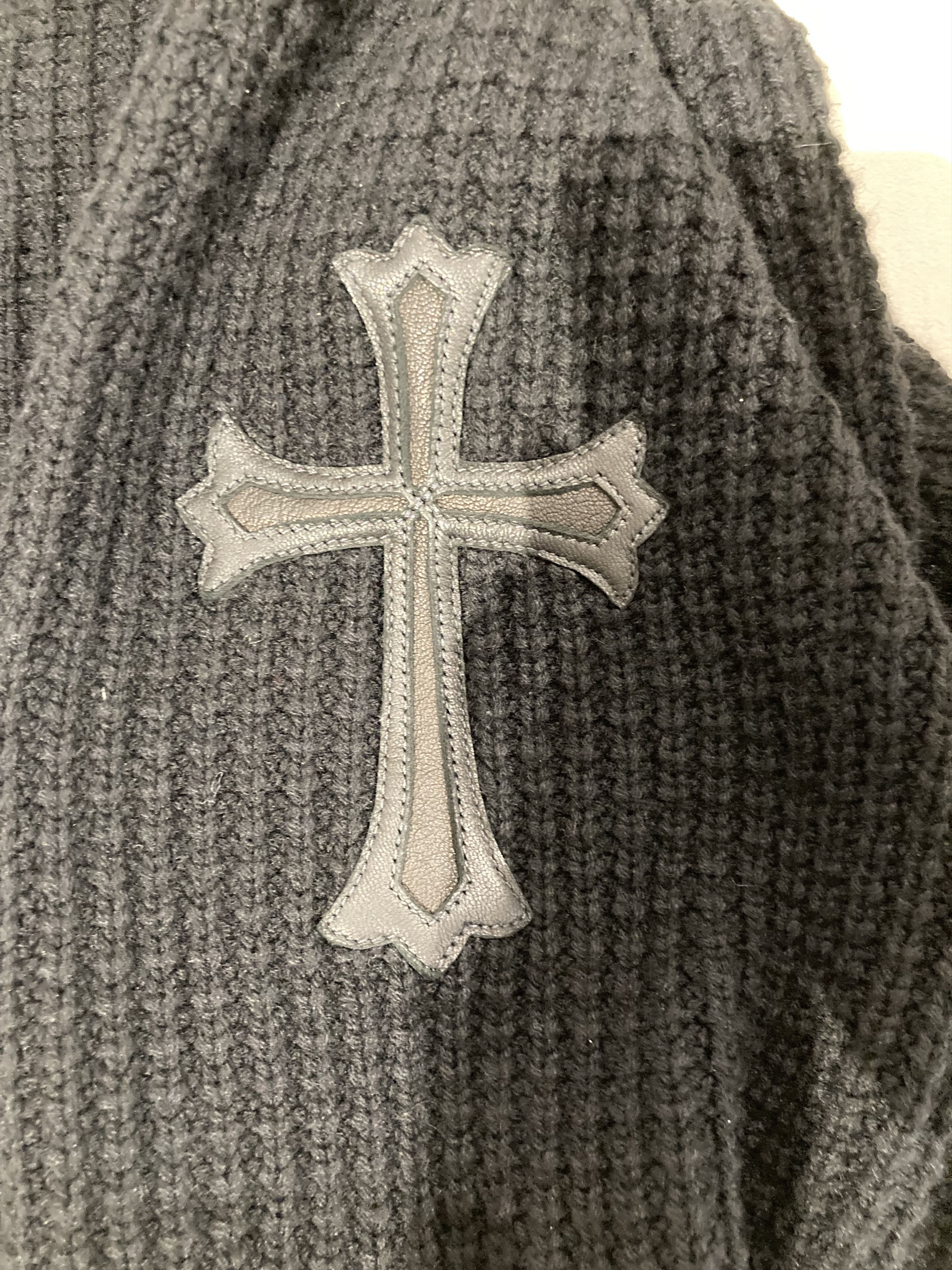 Chrome Hearts Chrome Hearts Cashmere Waffle Cross Patch Cardigan Sweater Size S / US 4 / IT 40 - 5 Thumbnail