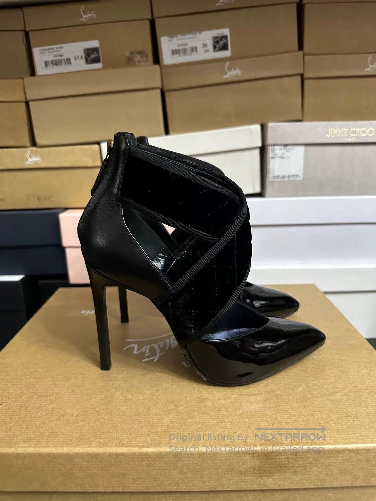 Lanvin Lanvin Runway Black Patent Leather Heels. Size US 7 / IT 37 - 2 Thumbnail