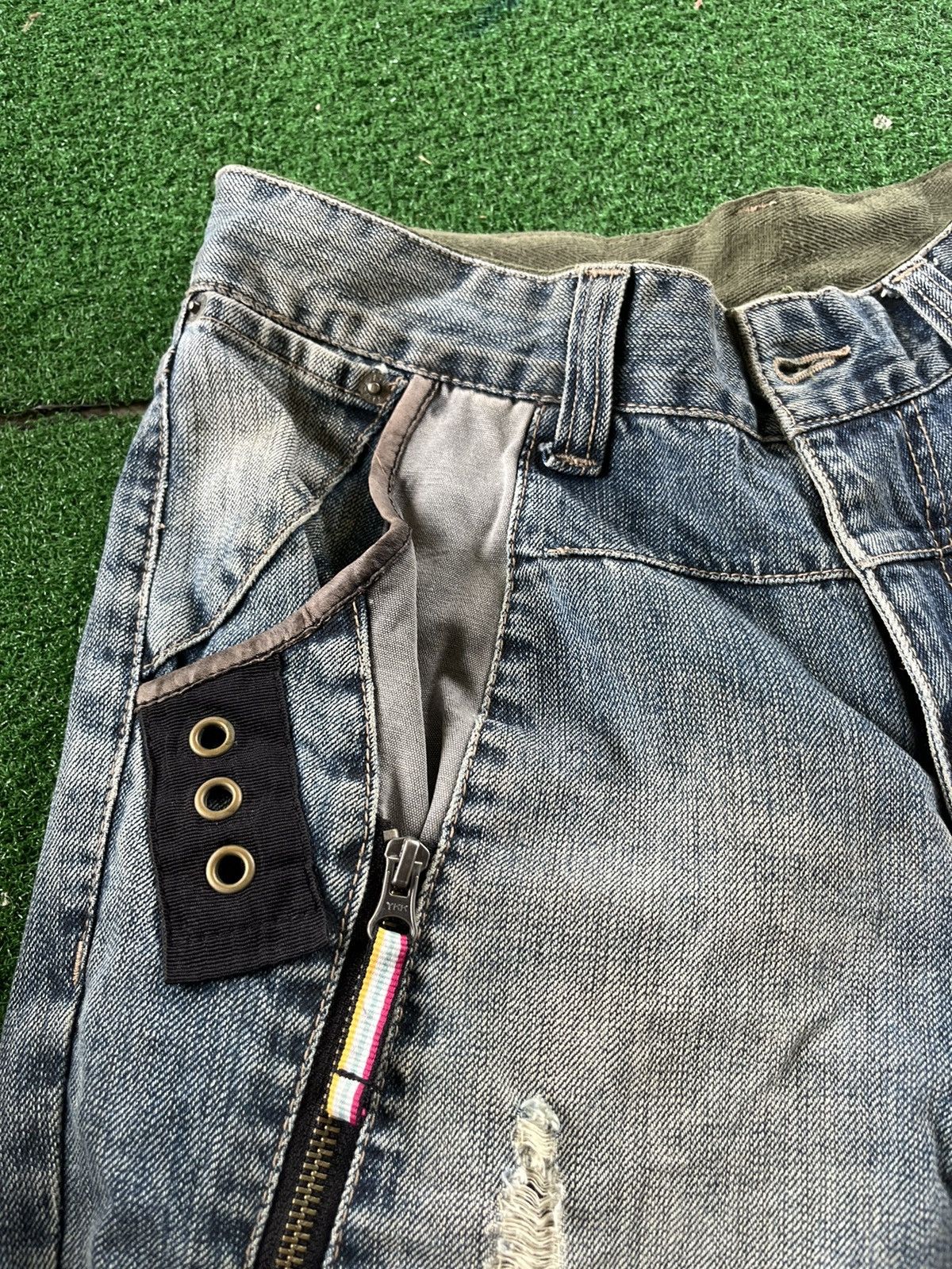 Japanese Brand × PPFM 🔥RARE PPFM Mad Punk Distressed Denime Jeans 🇯🇵 Size US 32 / EU 48 - 12 Thumbnail