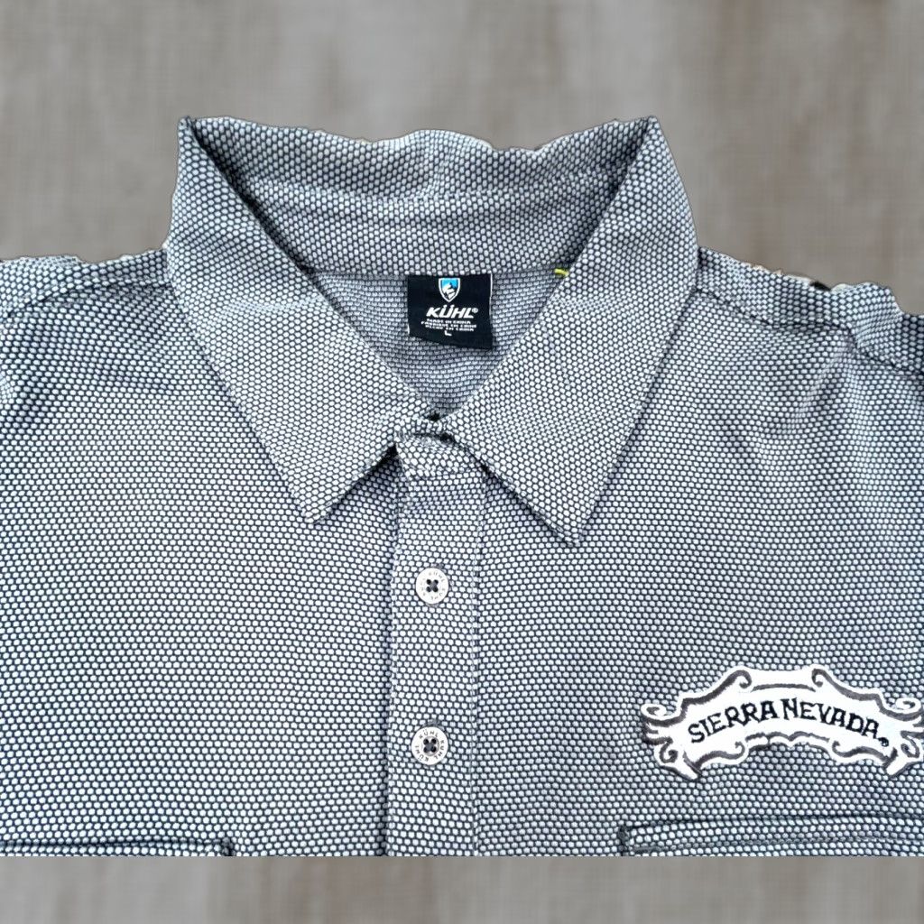 Vintage Kuhl Polo Shirt Large Gray Polo Shirt Gray Kuhl Logo Pockets Outdoors Hiking Sierra Nevada Adult Nike? Size US L / EU 52-54 / 3 - 1 Thumbnail