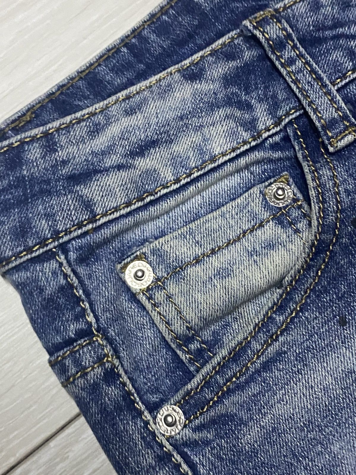 Dsquared2 Vintage DSquared Patches Distressed Amiri Style Skinny Jeans Size US 30 / EU 46 - 9 Thumbnail