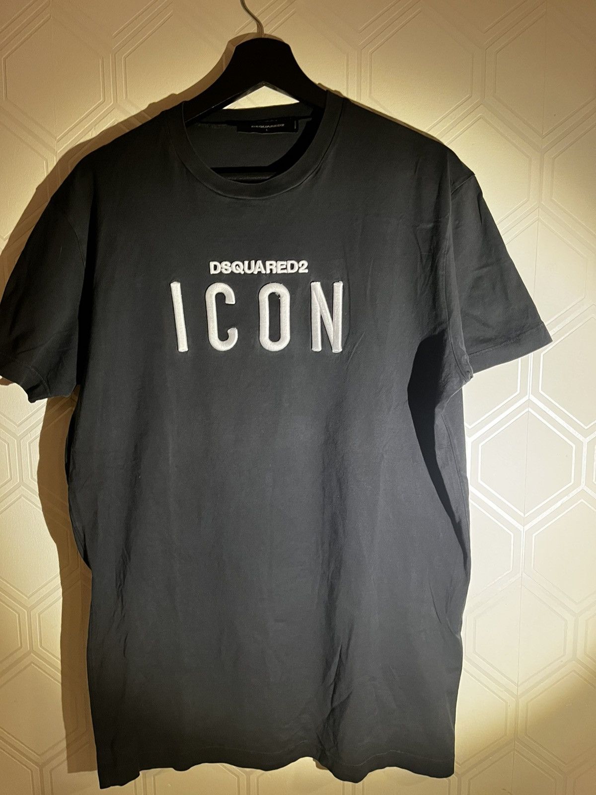 Dsquared2 Dsquared2 ICON Embroidered Tee – Black – Size L Size US L / EU 52-54 / 3 - 1 Thumbnail