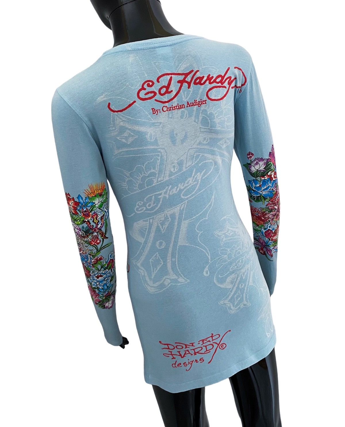 Ed Hardy Ed Hardy by Christian Audigier Long Sleeve Tee / T Shirt Size S / US 4 / IT 40 - 6 Thumbnail