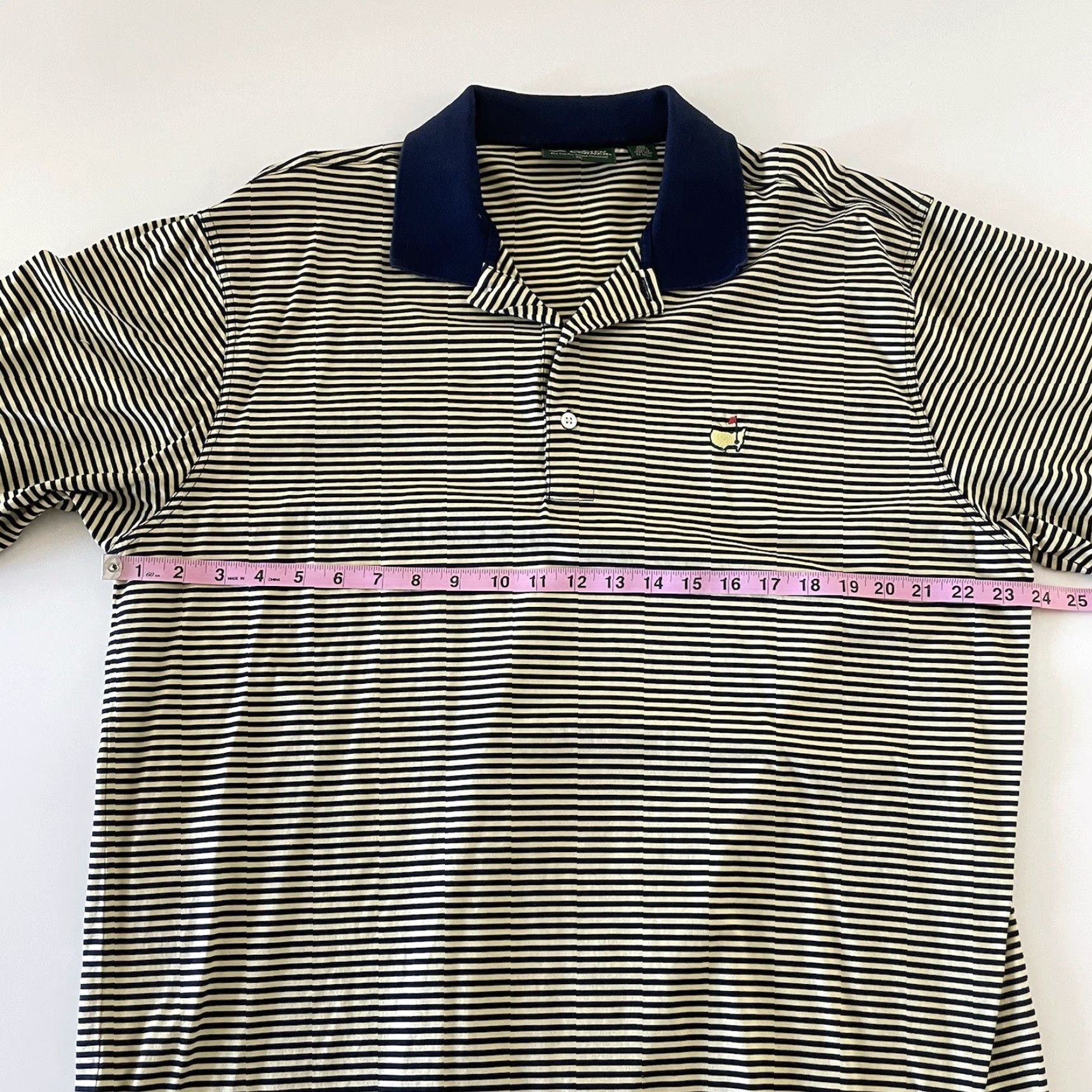 Vintage Amen Corner Masters Polo Shirt Striped Short Sleeve Yellow Mens XL Shirt Size US XL / EU 56 / 4 - 4 Thumbnail
