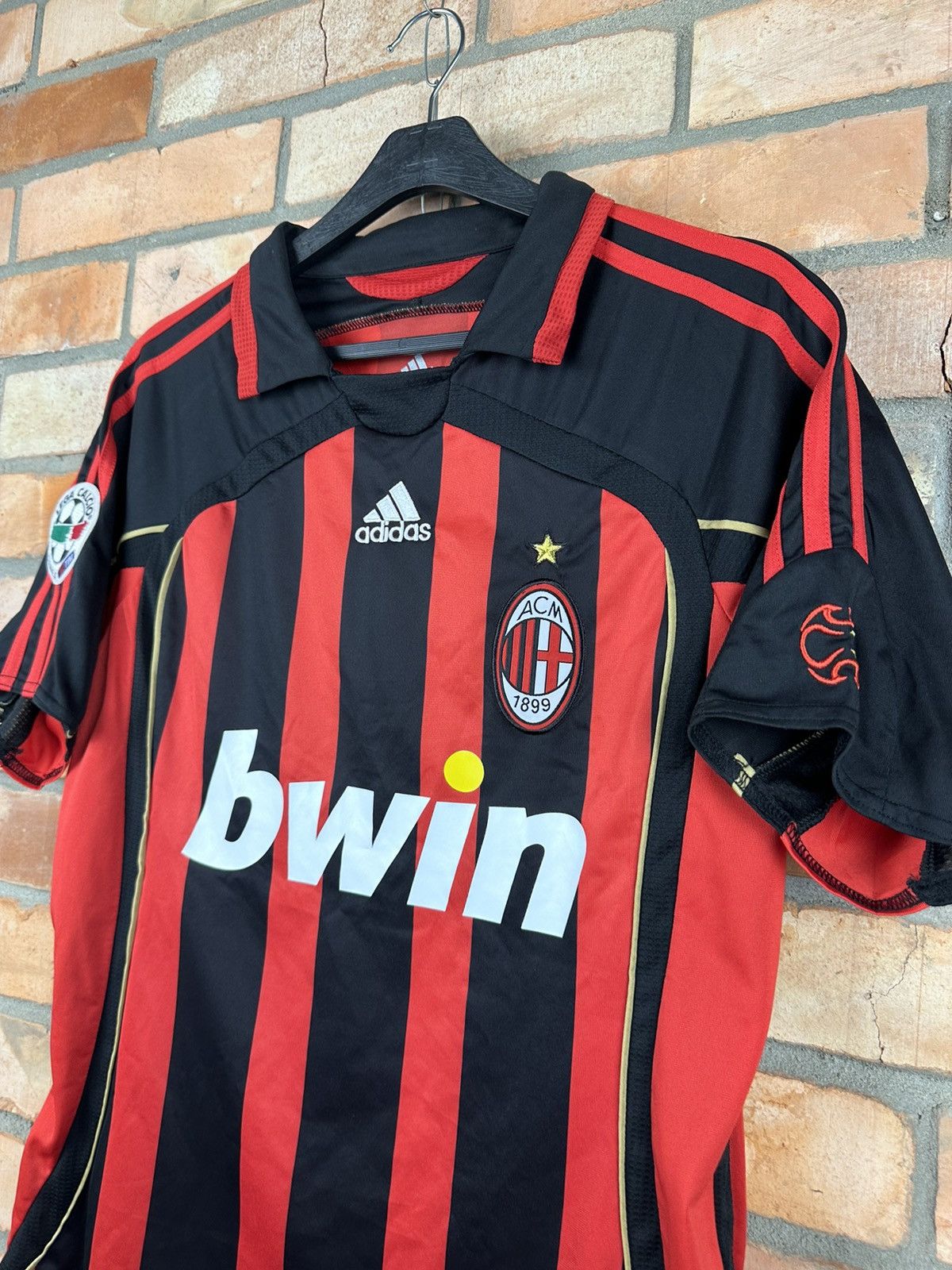 Adidas × Vintage KAKA Vintage Adidas Milan Jersey Size US S / EU 44-46 / 1 - 3 Thumbnail