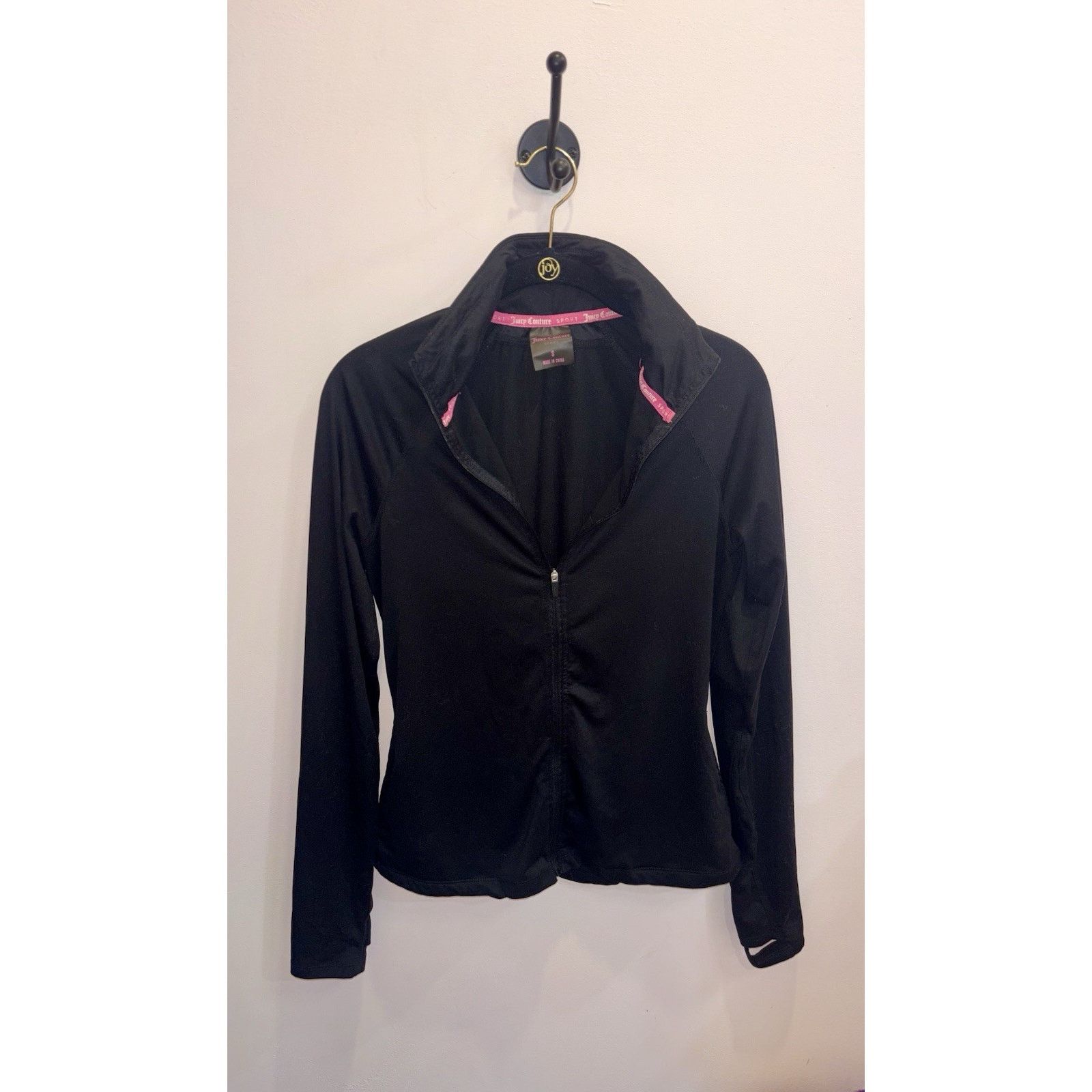 Juicy Couture Juicy Couture Black Track Jacket Zip Up Womens M Size M / US 6-8 / IT 42-44 - 4 Thumbnail