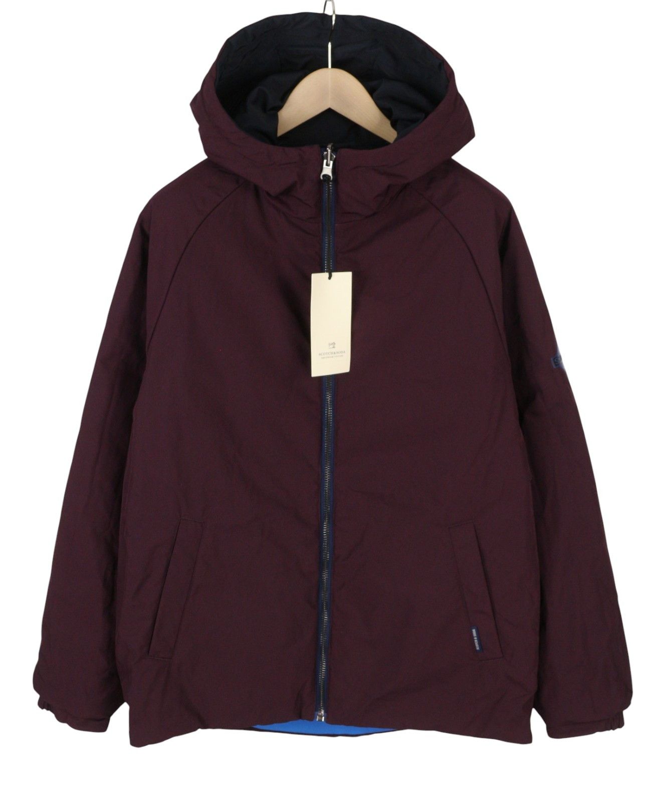 Scotch & Soda M Reversible Padded Hooded Zip Jacket 88475 Size US M / EU 48-50 / 2 - 4 Thumbnail