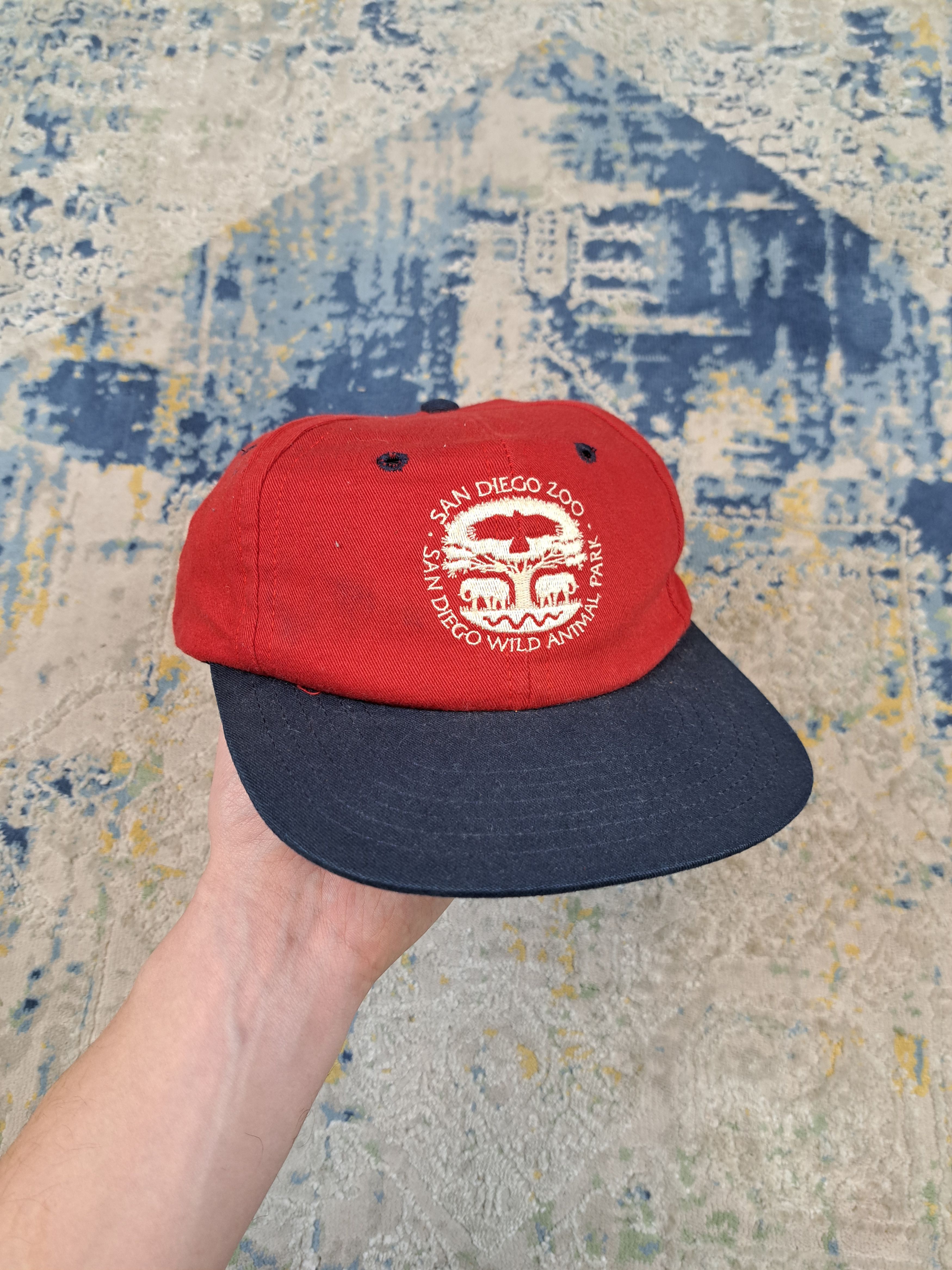 Vintage Vintage 90s San Diego Zoo Snap Back Cap Streetwear Size ONE SIZE - 1 Thumbnail