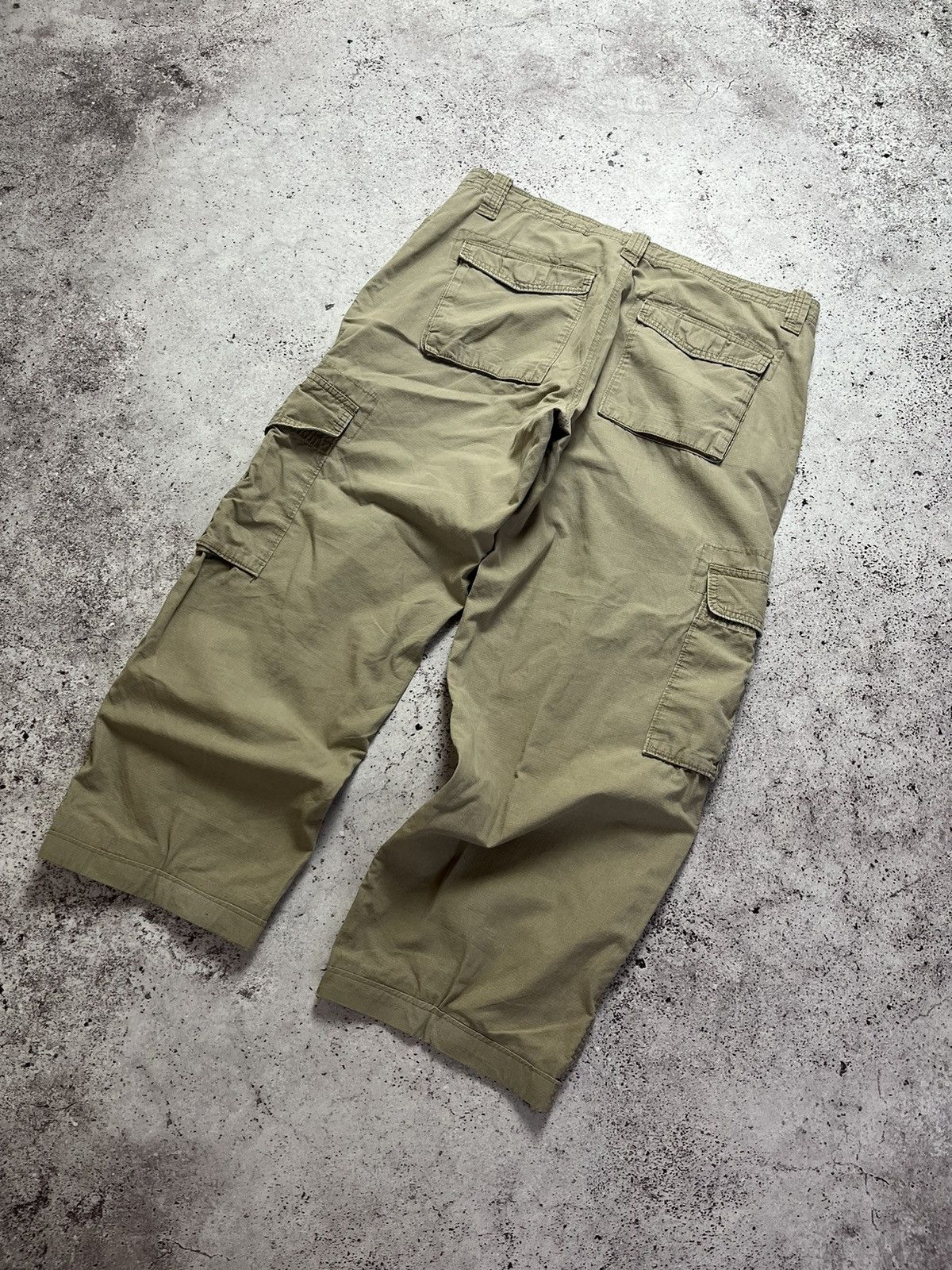 Nike × Vintage Vintage Nike Cargo Pants Track Nylon Drill Y2K style Swoosh Size US 36 / EU 52 - 2 Thumbnail