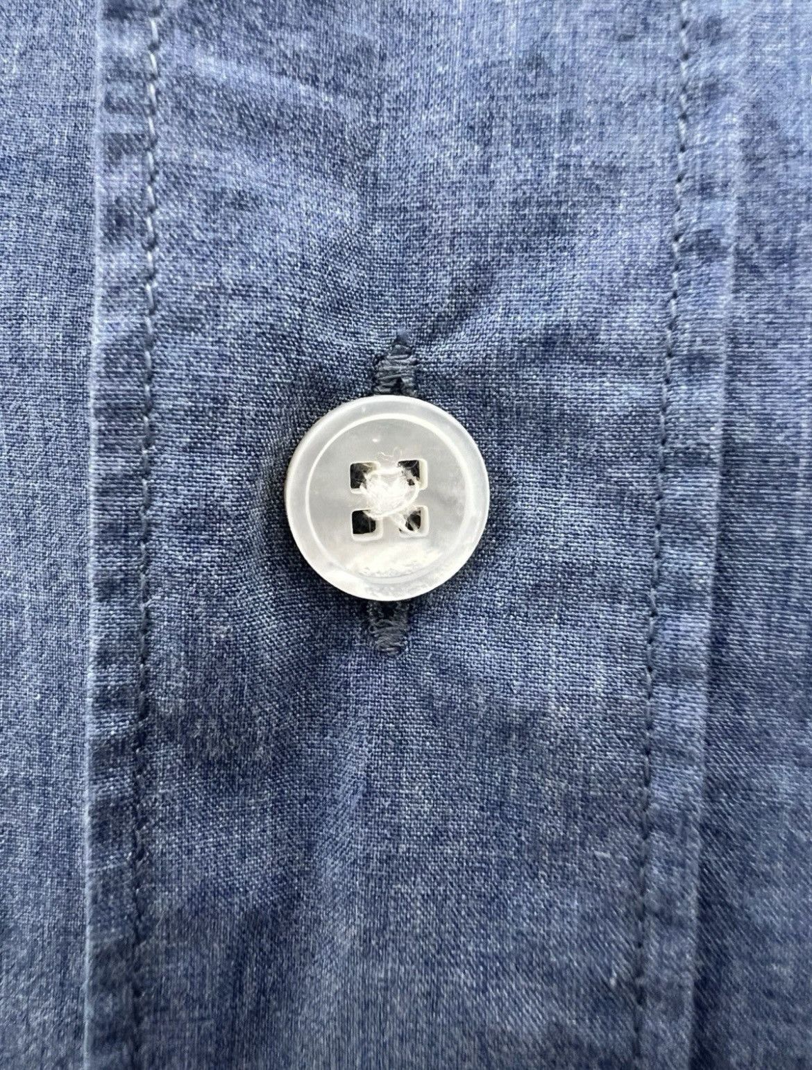 Louis Vuitton Louis Vuitton Men's Button Up Shirt Blue "LV Forever' Size US M / EU 48-50 / 2 - 3 Thumbnail
