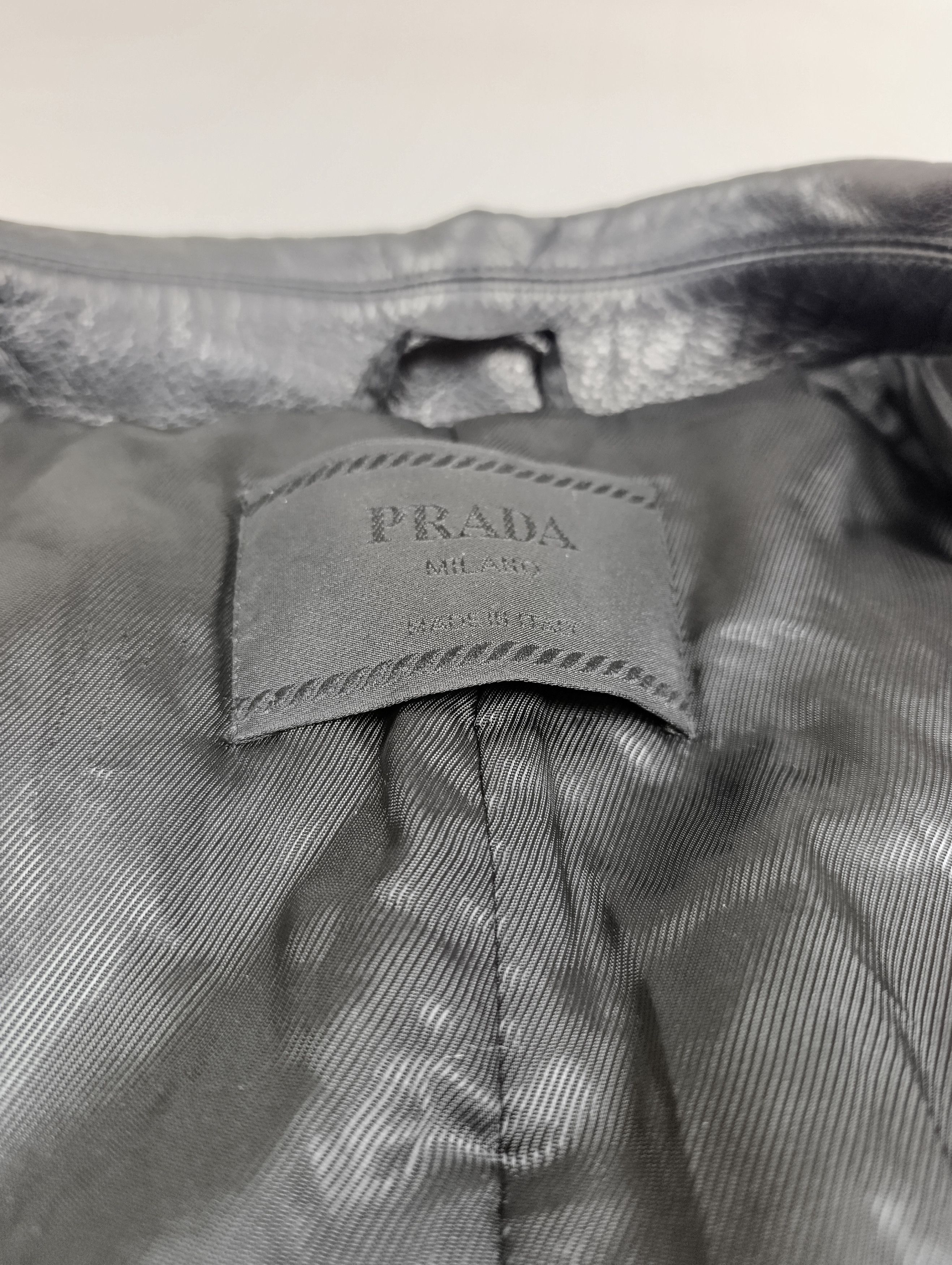 Prada ARCHIVE 90S PRADA LEATHER SHOULDER NYLON DOUBLE ZIP COAT Size US L / EU 52-54 / 3 - 20 Thumbnail