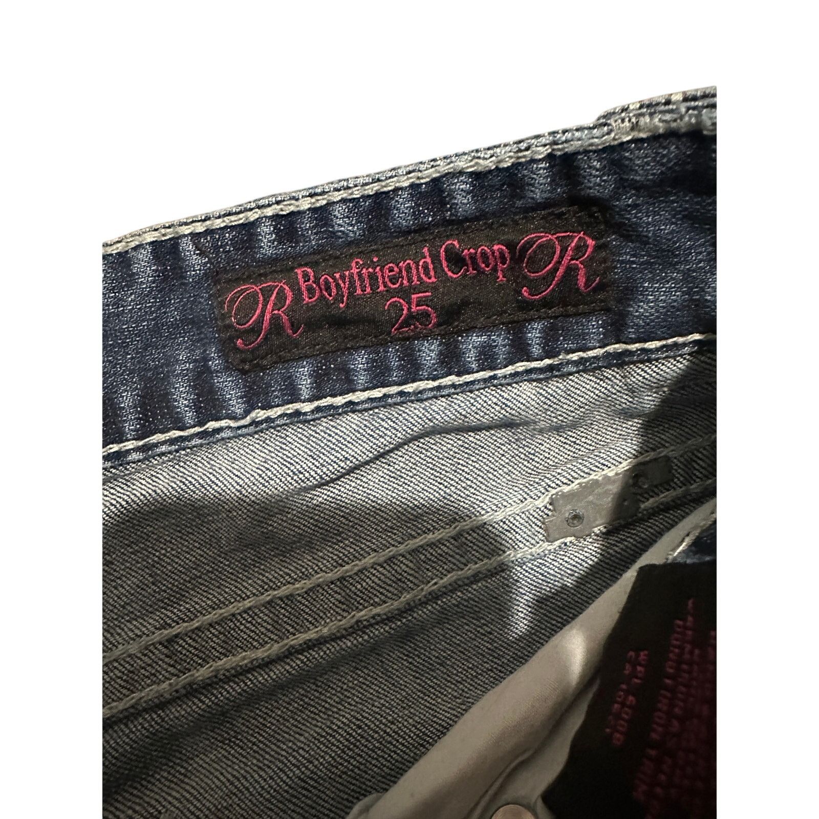 Other Women's 25 Medium Wash Blue Boyfriend Crop Denim Jeans Size 25" / US 0 / IT 36 - 12 Thumbnail