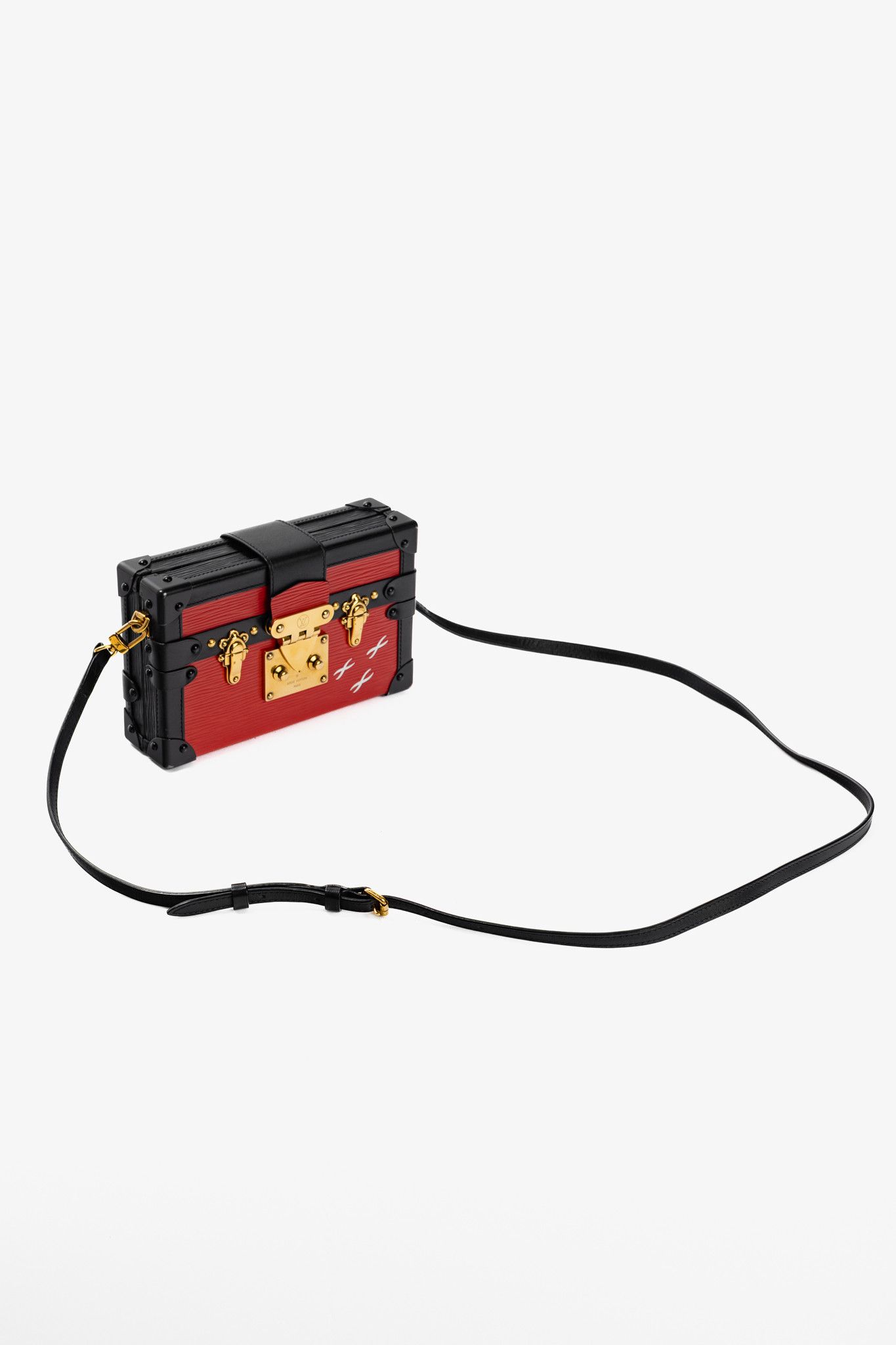 Louis Vuitton Louis Vuitton Petite Malle Rouge Epi Leather Trunk Crossbody Size ONE SIZE - 6 Thumbnail