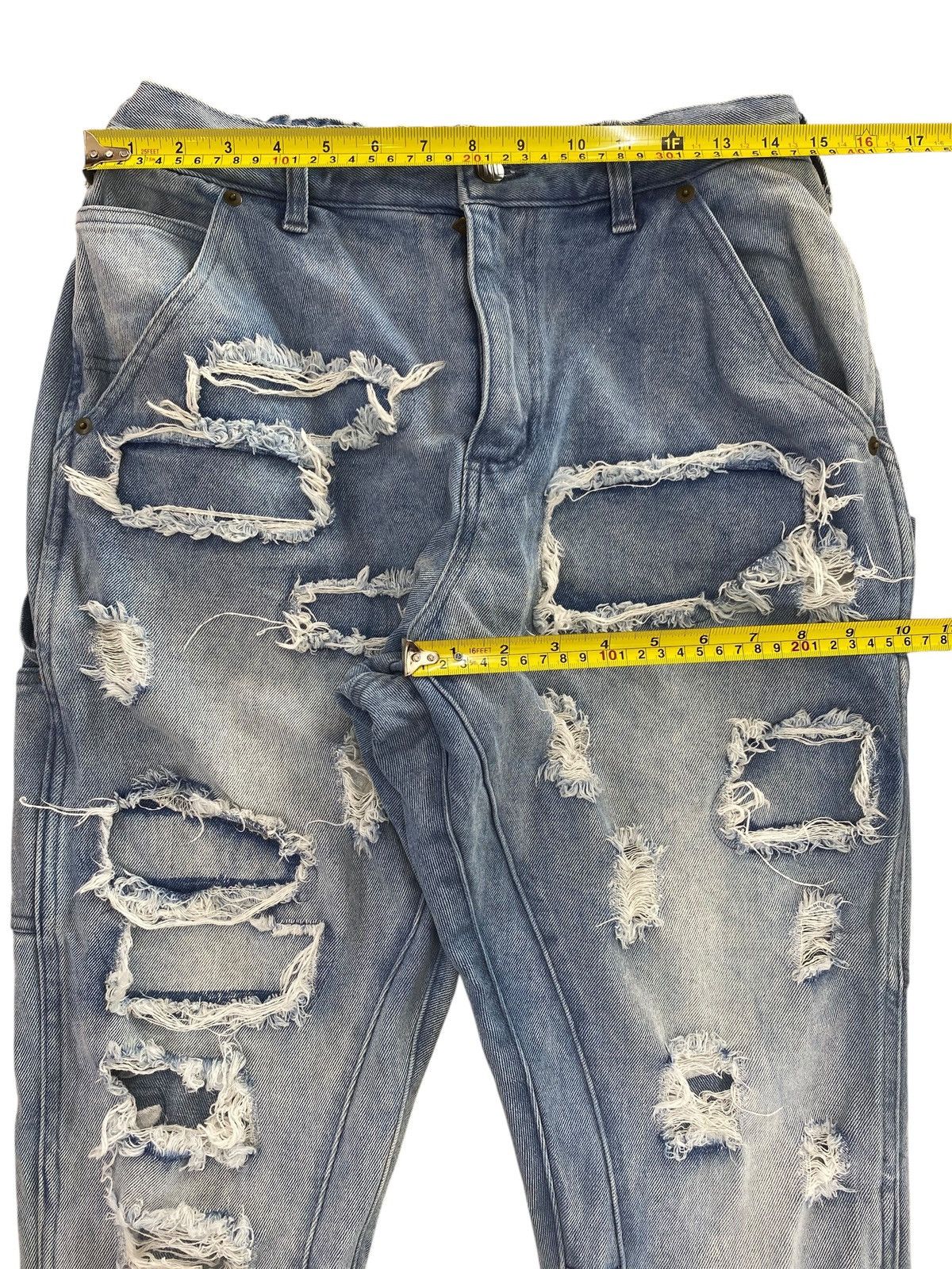 If Six Was Nine Japanese Brand Dualism Distressed Patchwork Faded Jeans Size US 30 / EU 46 - 9 Thumbnail
