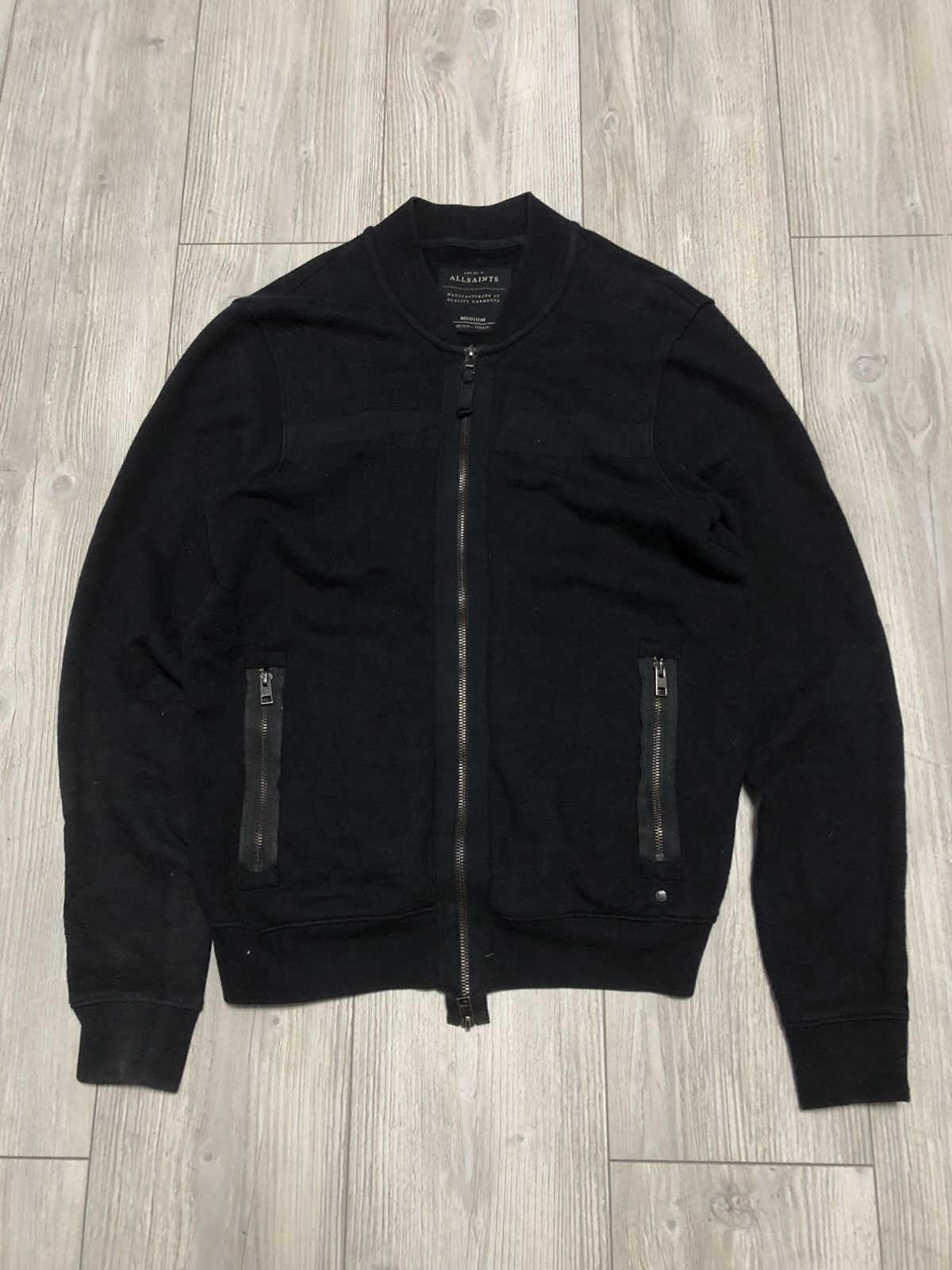 Allsaints Vintage Men’s Zip Hoodie Sweater Y2K
