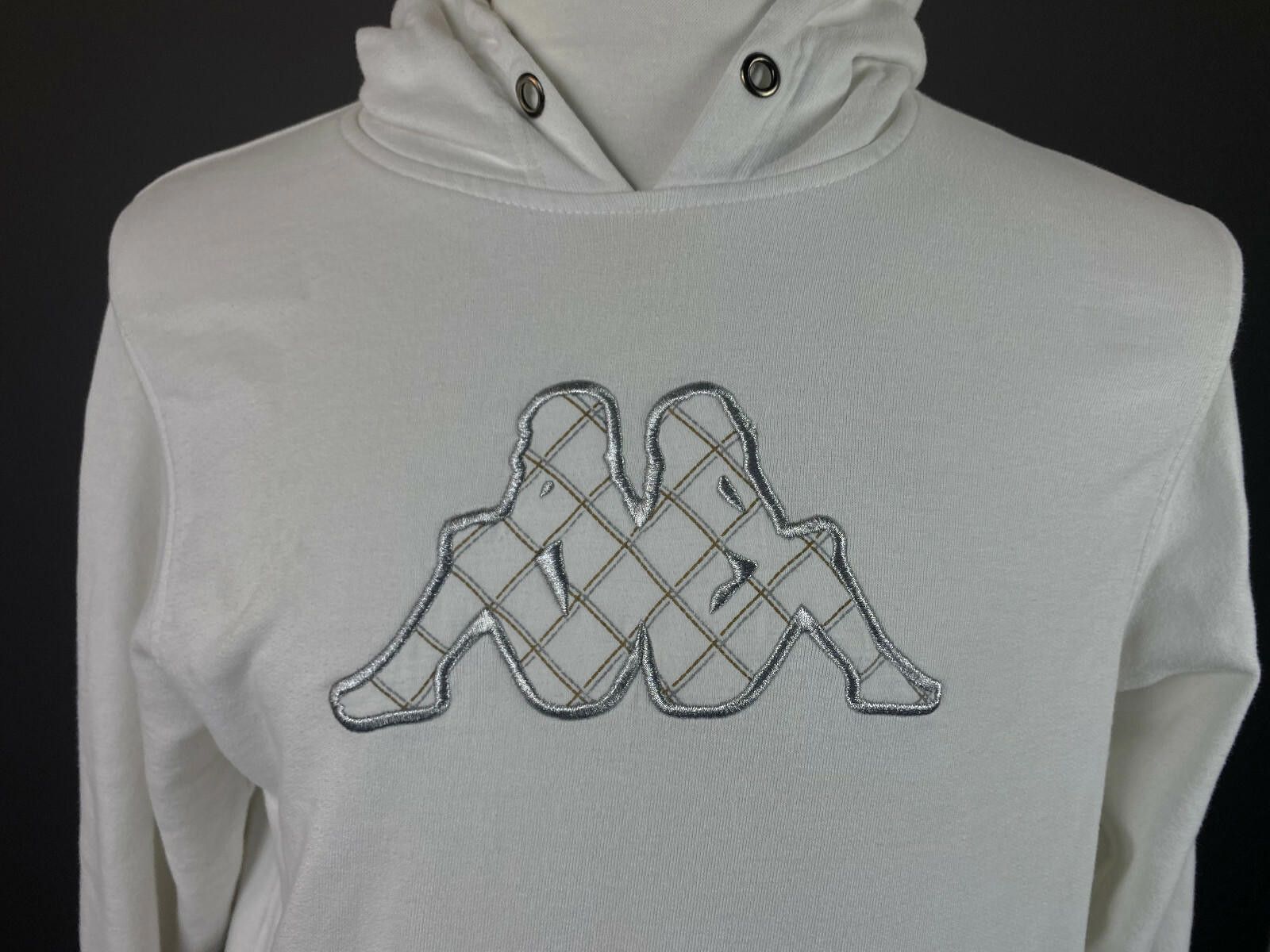 Kappa Men Kappa Big Logo White Cotton Sweatshirt Hoodie Sweater Size US M / EU 48-50 / 2 - 2 Thumbnail