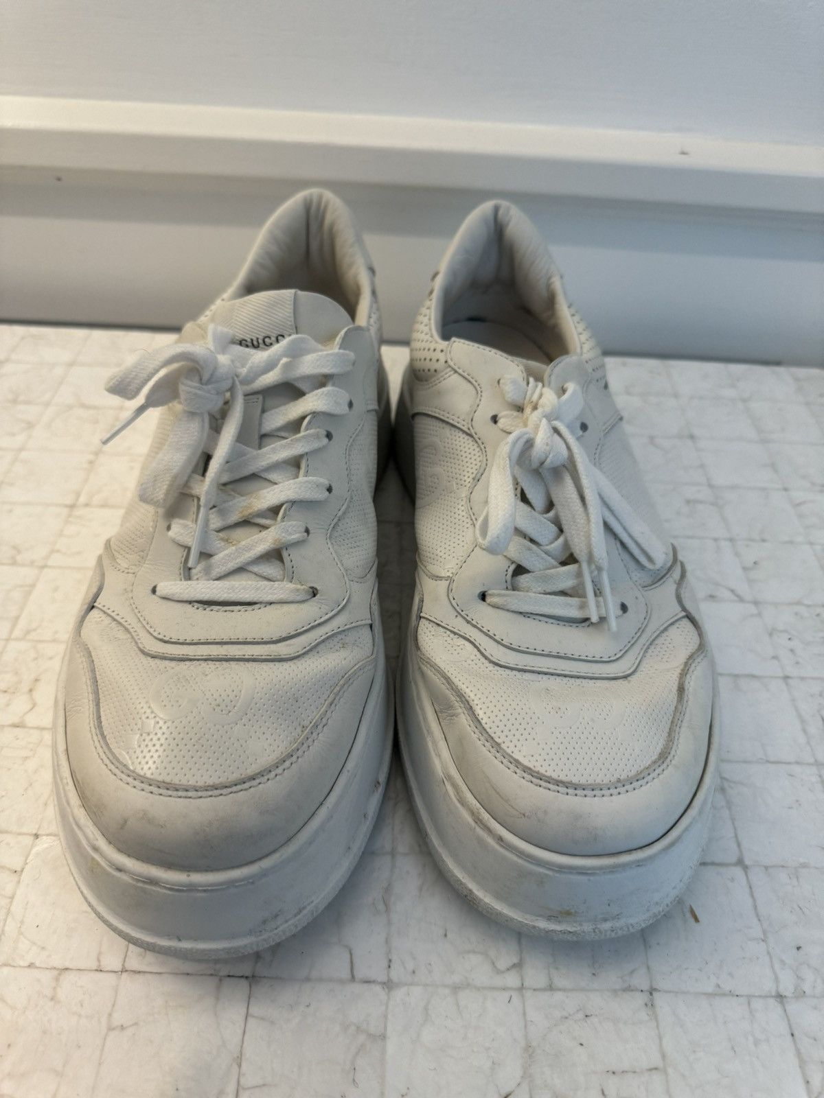 Gucci Gucci GG embossed leather sneaker Size US 11 / EU 44 - 3 Thumbnail