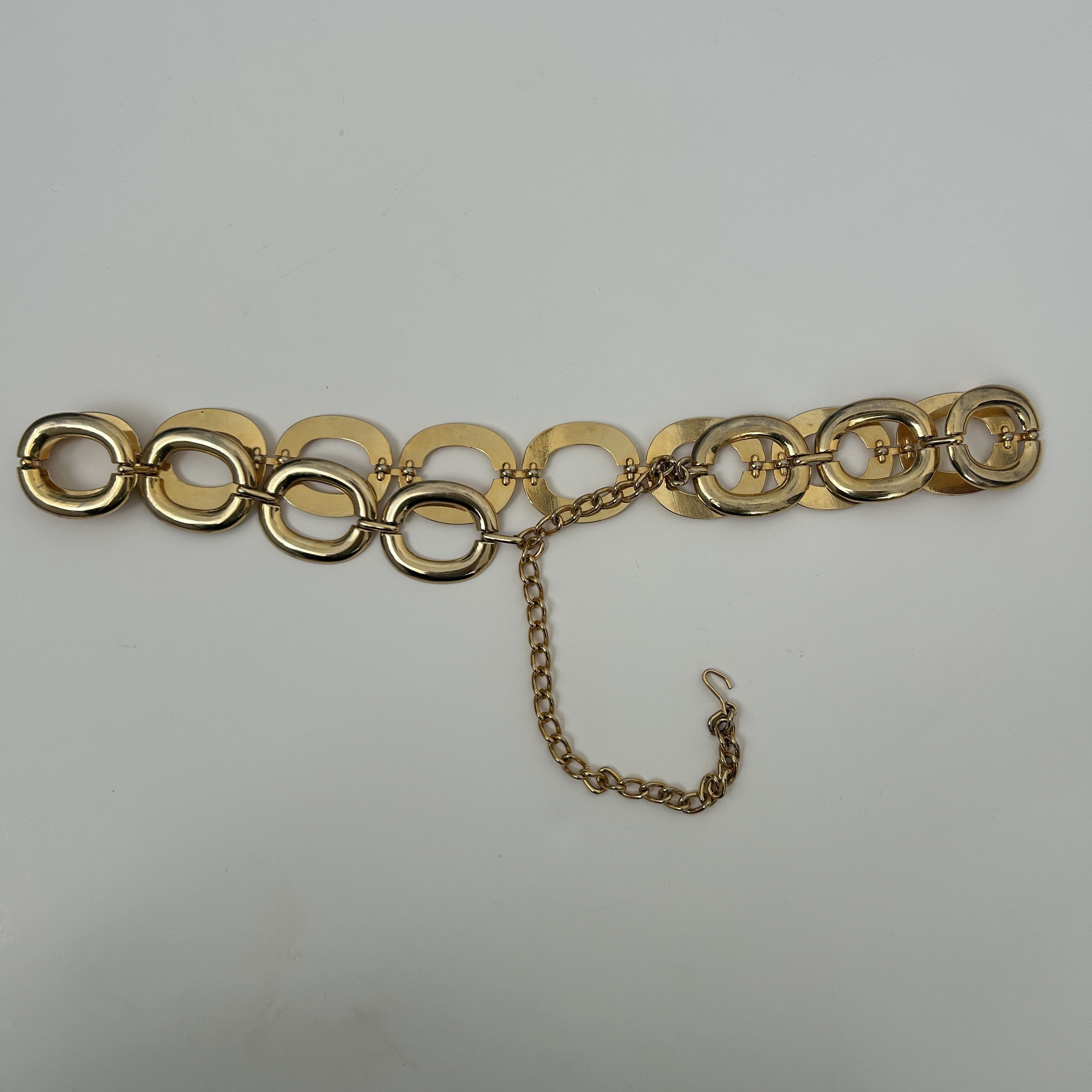 Vintage Vintage 80s Gold Chain Belt, Chunky Oval Link Size ONE SIZE - 6 Thumbnail