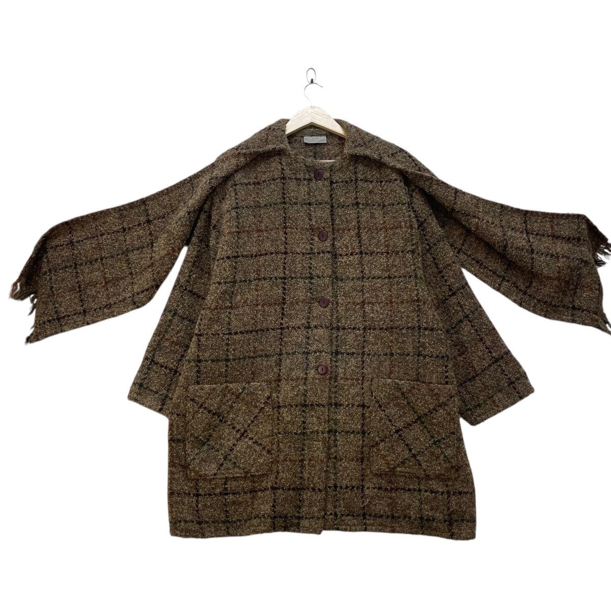 Aran Isles Knitwear 🔥Vintage Weave of the Irish handcrafted wool blend Plaid Size M / US 6-8 / IT 42-44 - 3 Thumbnail