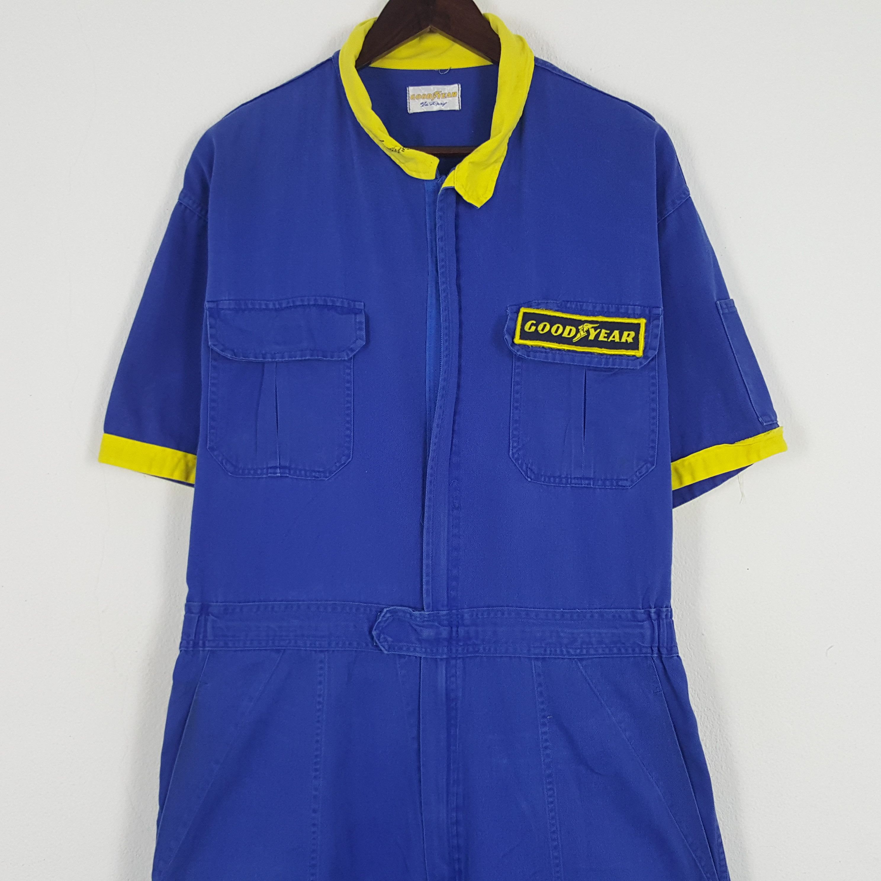 Japanese Brand × Vintage Vintage Goodyear Racing Worker Jumpsuit Coverall Jacket Size US XL / EU 56 / 4 - 5 Thumbnail