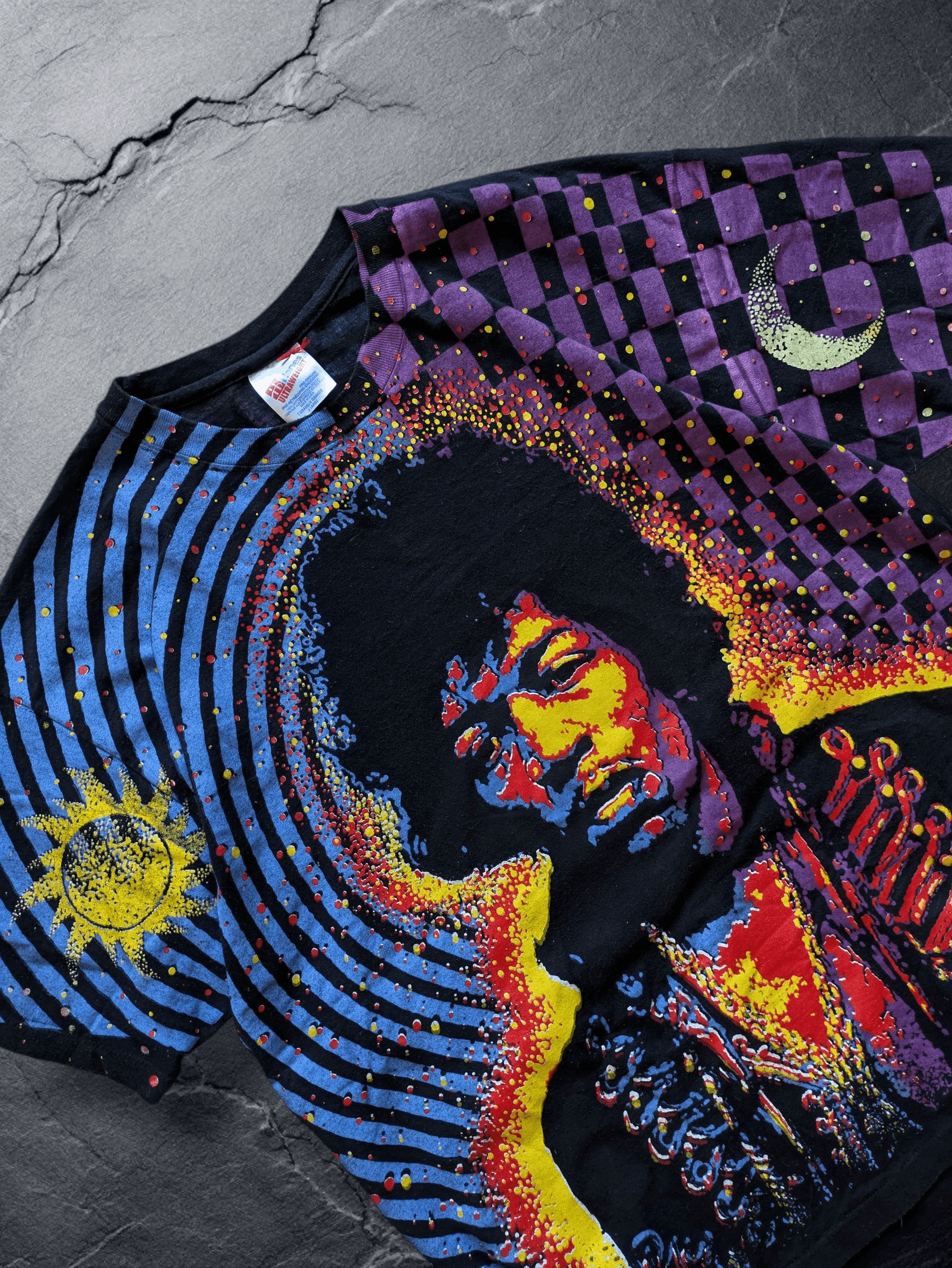Jimi Hendrix Vintage 1992 Hanes x Jimi Hendrix AOP Size US XL / EU 56 / 4 - 2 Thumbnail