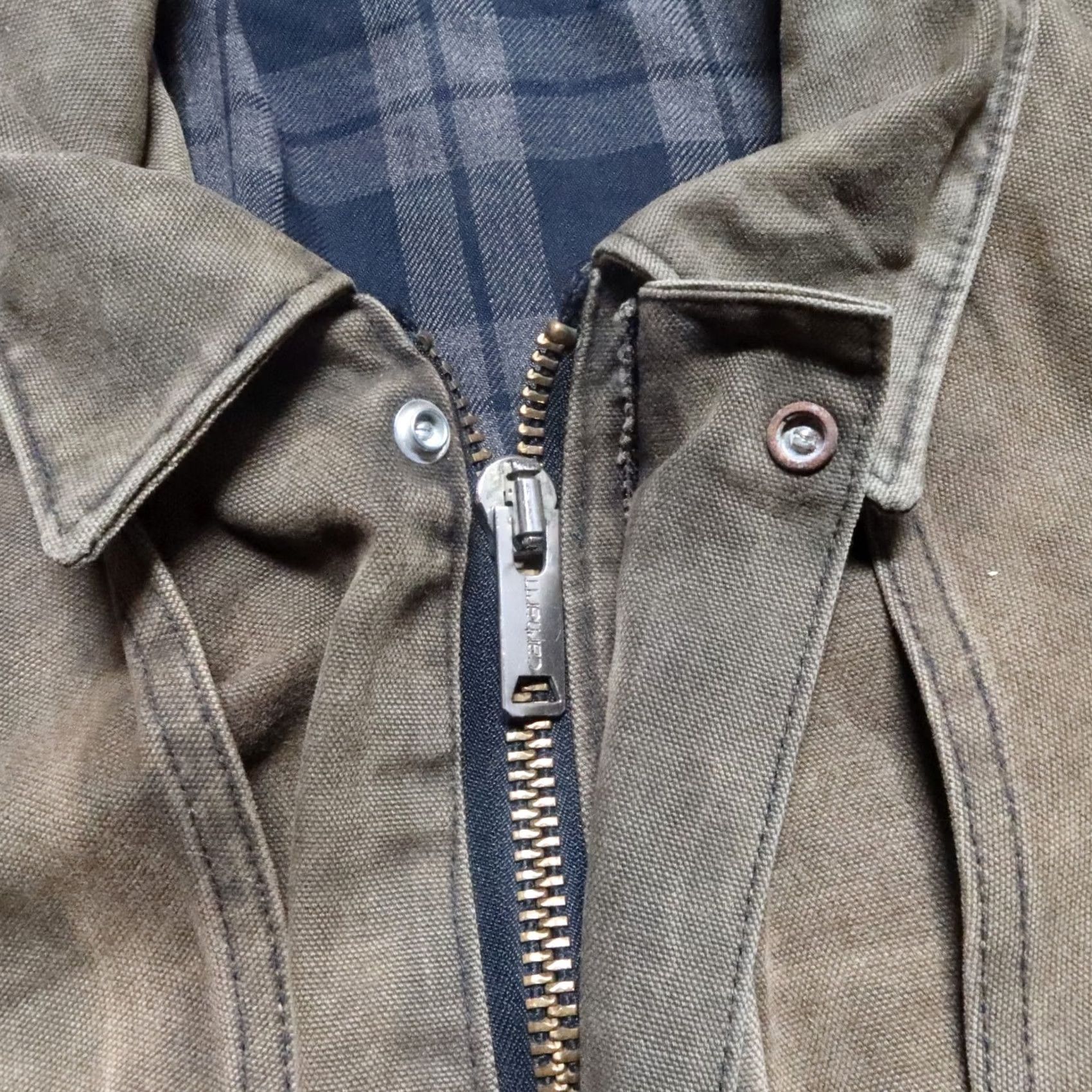 Carhartt VINTAGE Carhartt Jacket Canvas Duster Distressed XL Green Men Vintage 90s Carhartt Canvas Duster Distressed Jacket XL Green Men Size US XL / EU 56 / 4 - 6 Thumbnail