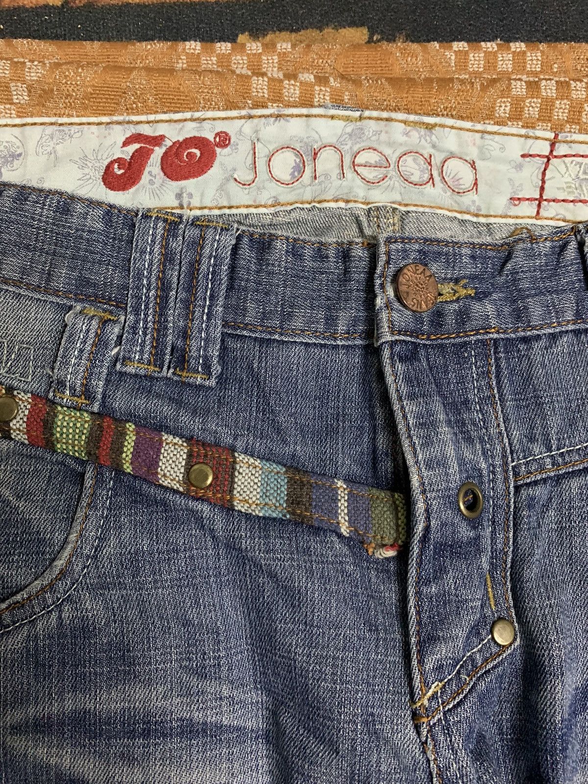 If Six Was Nine RARE PPFM INSPIRED STUDDED PANT RARE DESIGN BRAND JANEAA Size US 35 - 10 Thumbnail