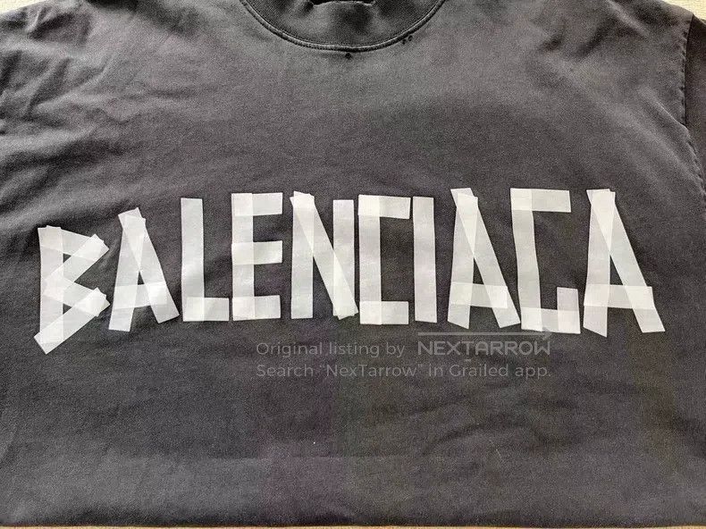 Balenciaga Balenciaga Logo Embroidered Crew Neck Short Sleeve T-Shirt Size US XS / EU 42 / 0 - 3 Thumbnail