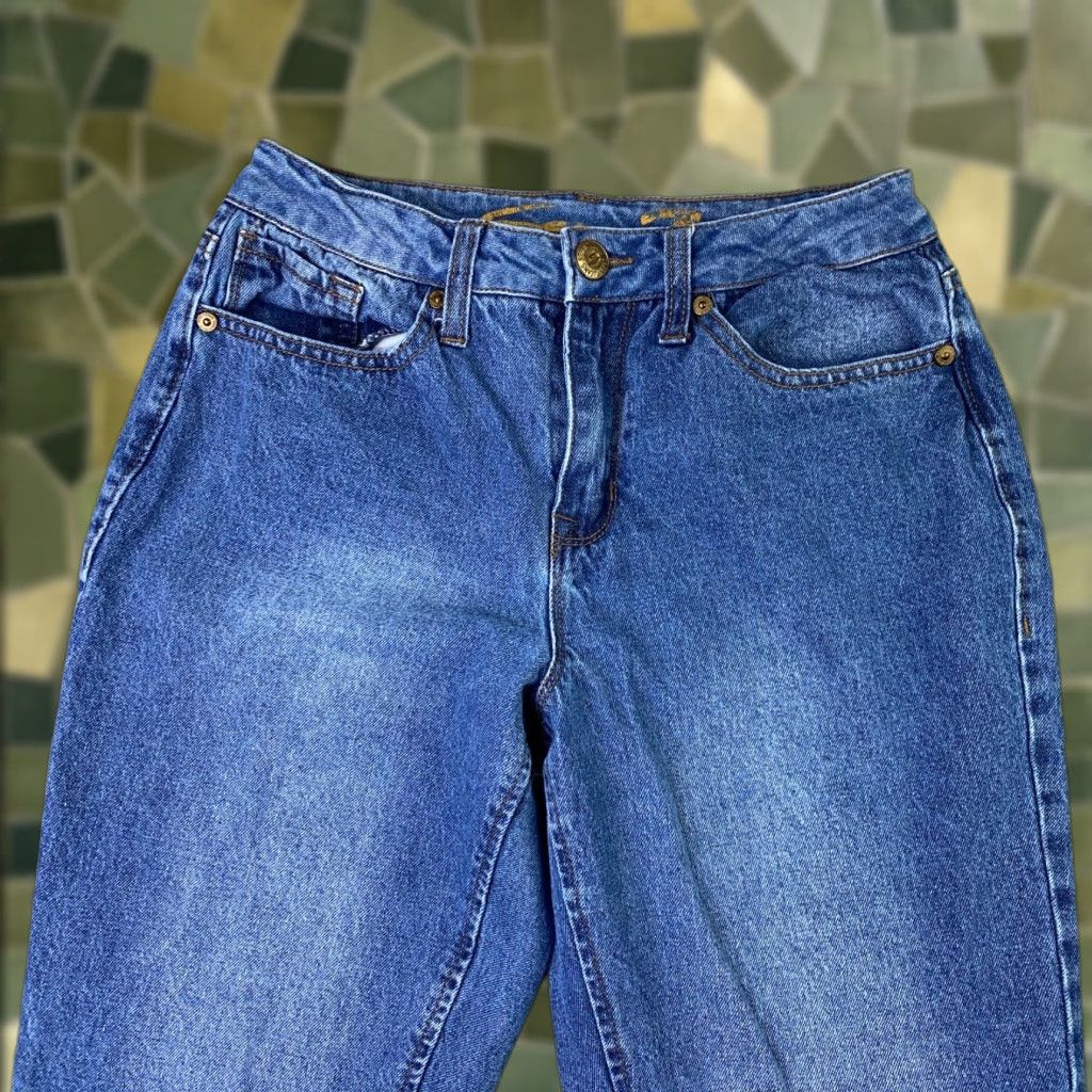 Vintage Seven7 Womens Jeans Straight Leg 29" Inseam High Rise Blue Size 2 Denim Cotton Regular Womens Size 26" / US 2 / IT 38 - 1 Thumbnail