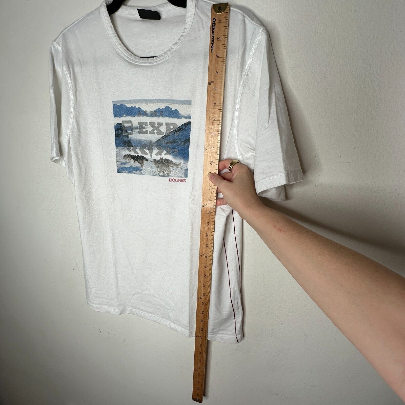 Bogner Bogner Ivory Blue Dog Sled Short Sleeve Round Neck Tee XL Size XL / US 12-14 / IT 48-50 - 11 Thumbnail