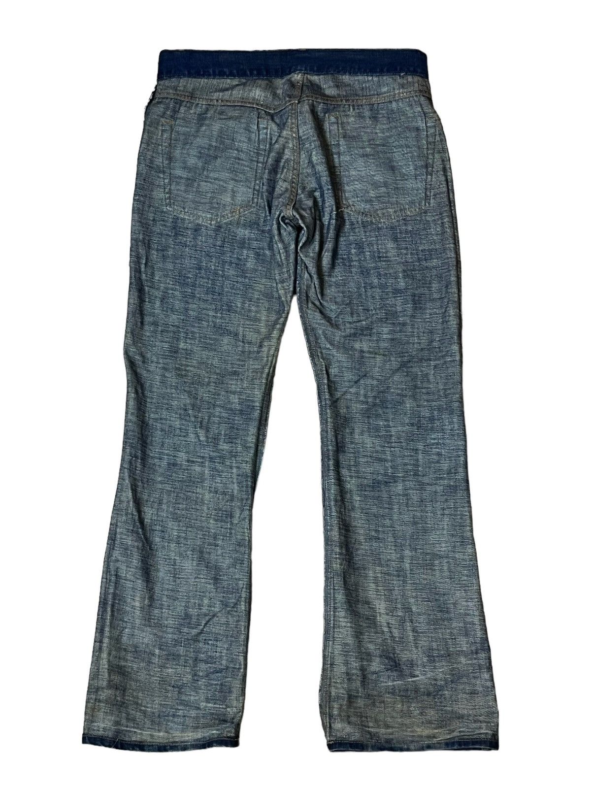Japanese Brand JAPANESE JEAN FUNNY DEVIL SKULL,CUTE&GLAMOUROUS FLARED JEANS Size US 34 / EU 50 - 4 Thumbnail