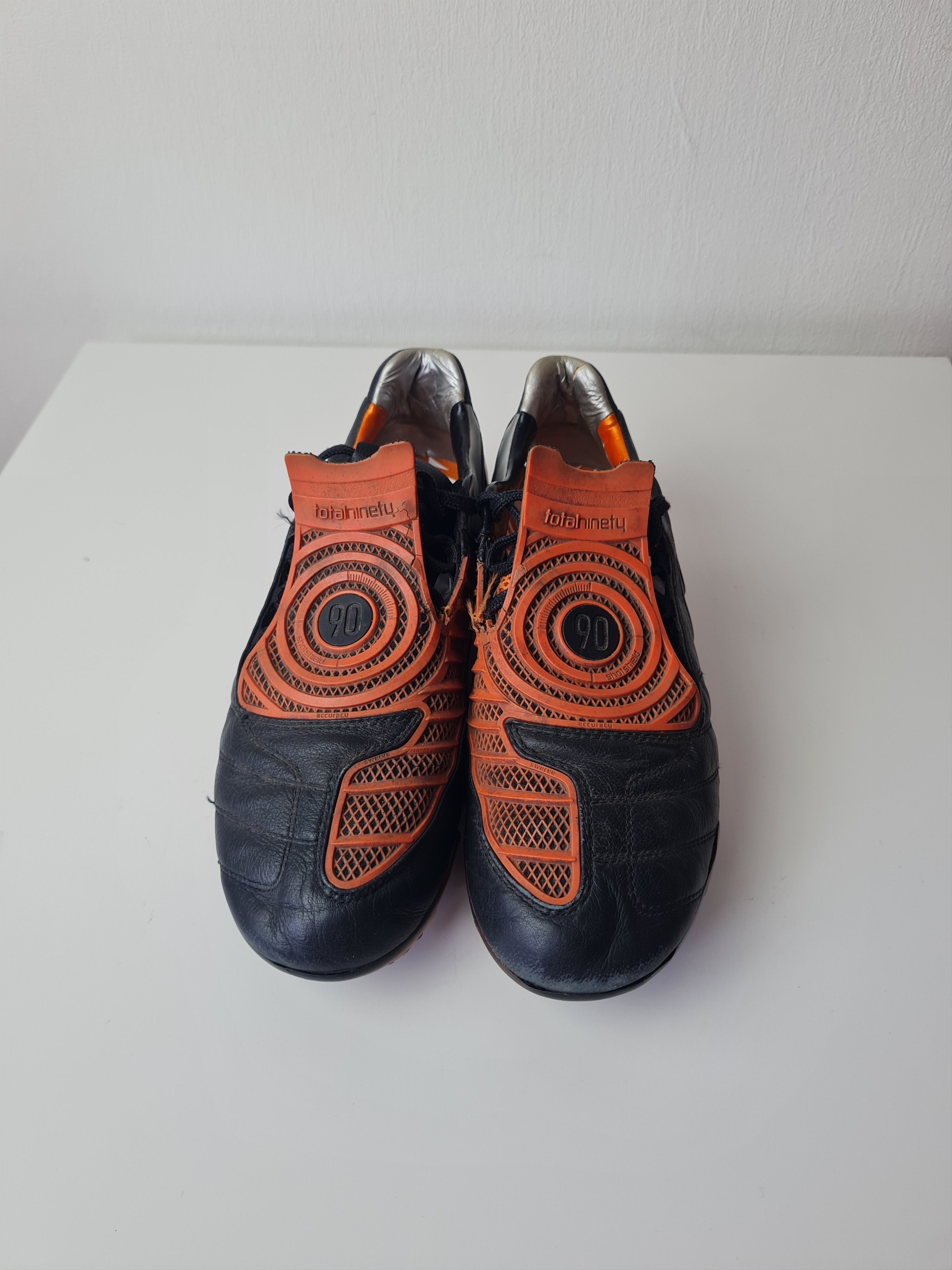 Nike Football Soccer Cleats NikeTotal 90 Laser Black Orange Size US 8 / EU 41 - 25 Thumbnail
