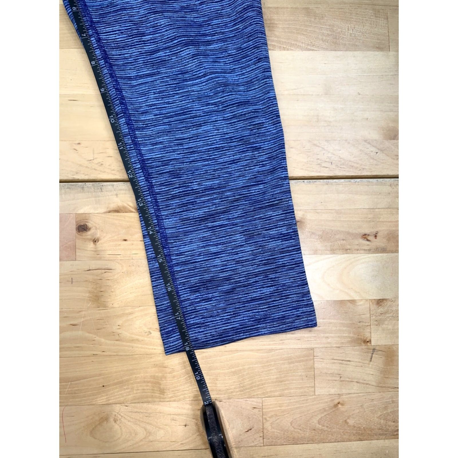 Nike Nike Dri-FIT Leggings Capri XS Womens Blue Activewear Gym Run Size 26" / US 2 / IT 38 - 6 Thumbnail