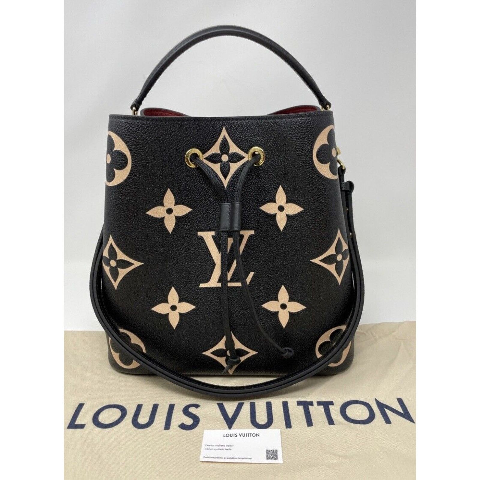 Louis Vuitton Louis Vuitton NéoNoé Shoulder Bag MM Black Leather Size ONE SIZE - 4 Thumbnail