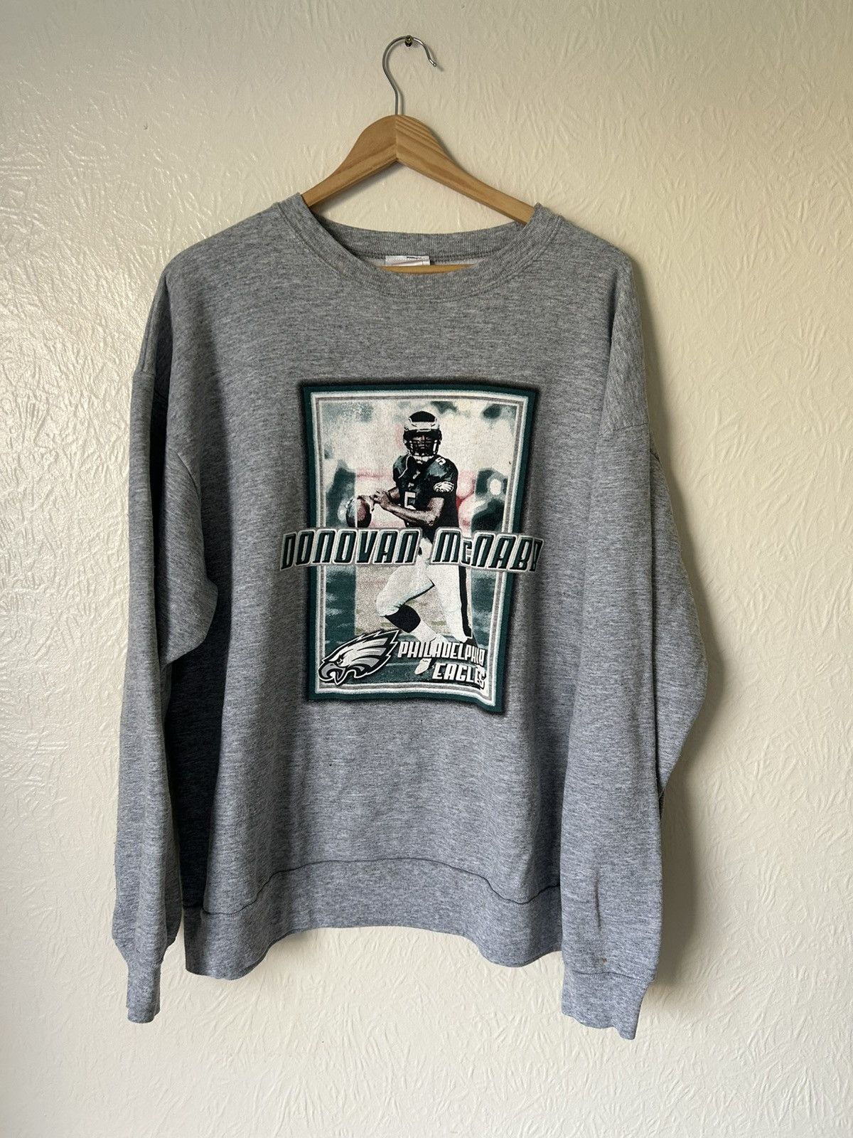 NFL 90s Donovan McNabb Philadelphia Eagles Crewneck Sweatshirt Size US XL / EU 56 / 4 - 1 Thumbnail