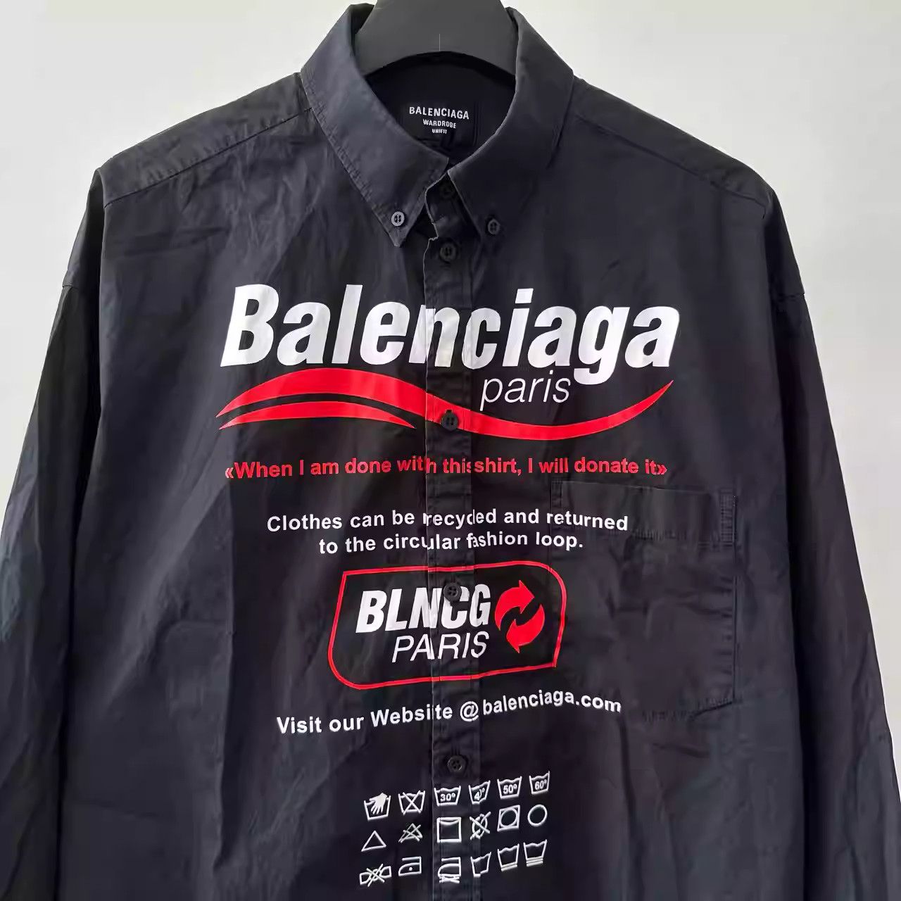 Balenciaga Balenciaga FW21 Long-sleeved Shirt Size US S / EU 44-46 / 1 - 3 Thumbnail