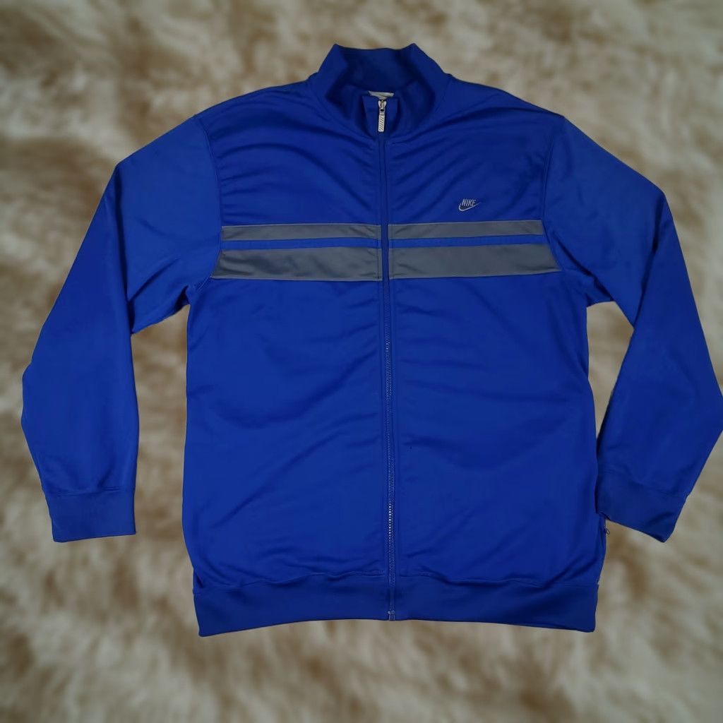 Nike Nike Jacket Mens XL Blue Vintage Full Zip Track Jacket Regular Fit Sportswear Men’s Size US XL / EU 56 / 4 - 1 Thumbnail
