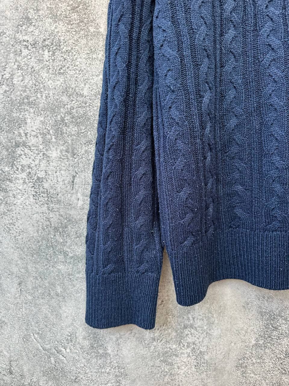 Lacoste Lacoste Cable Knit Acrylic Sweater Navy Old Money Vintage Size US L / EU 52-54 / 3 - 6 Thumbnail