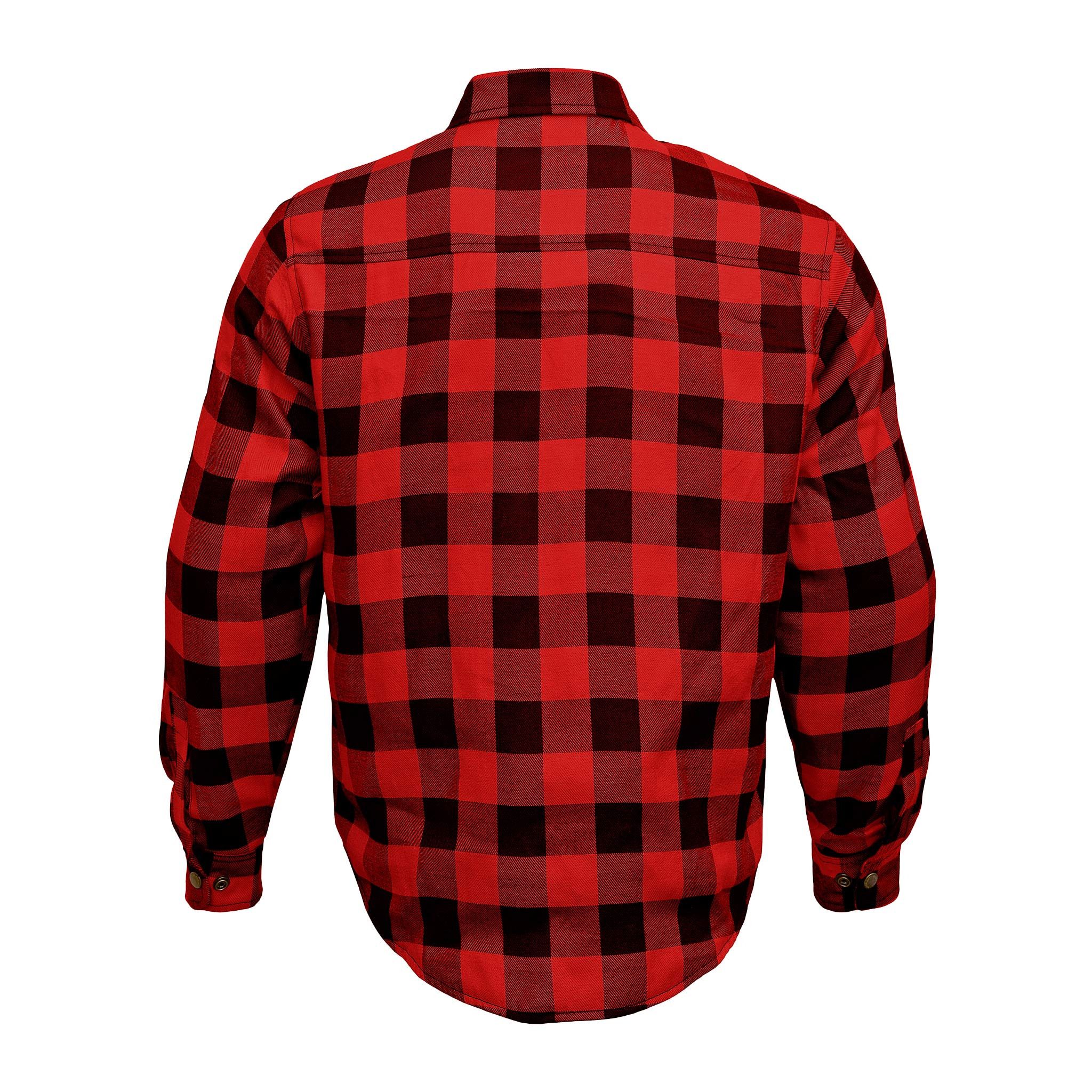 Dixxon × Flannel × Other RIDERACT® Men's Red Reinforced Flannel Motorcycle Shirt Size US M / EU 48-50 / 2 - 3 Thumbnail