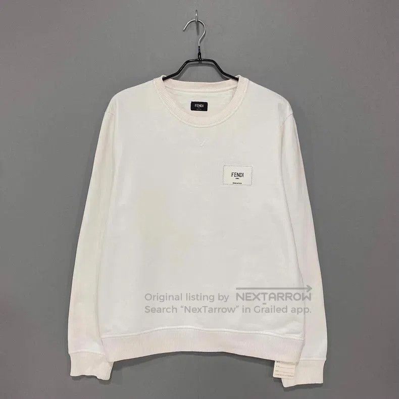 Fendi Fendi Classic White Sweatshirt Size M / US 6-8 / IT 42-44 - 1 Thumbnail