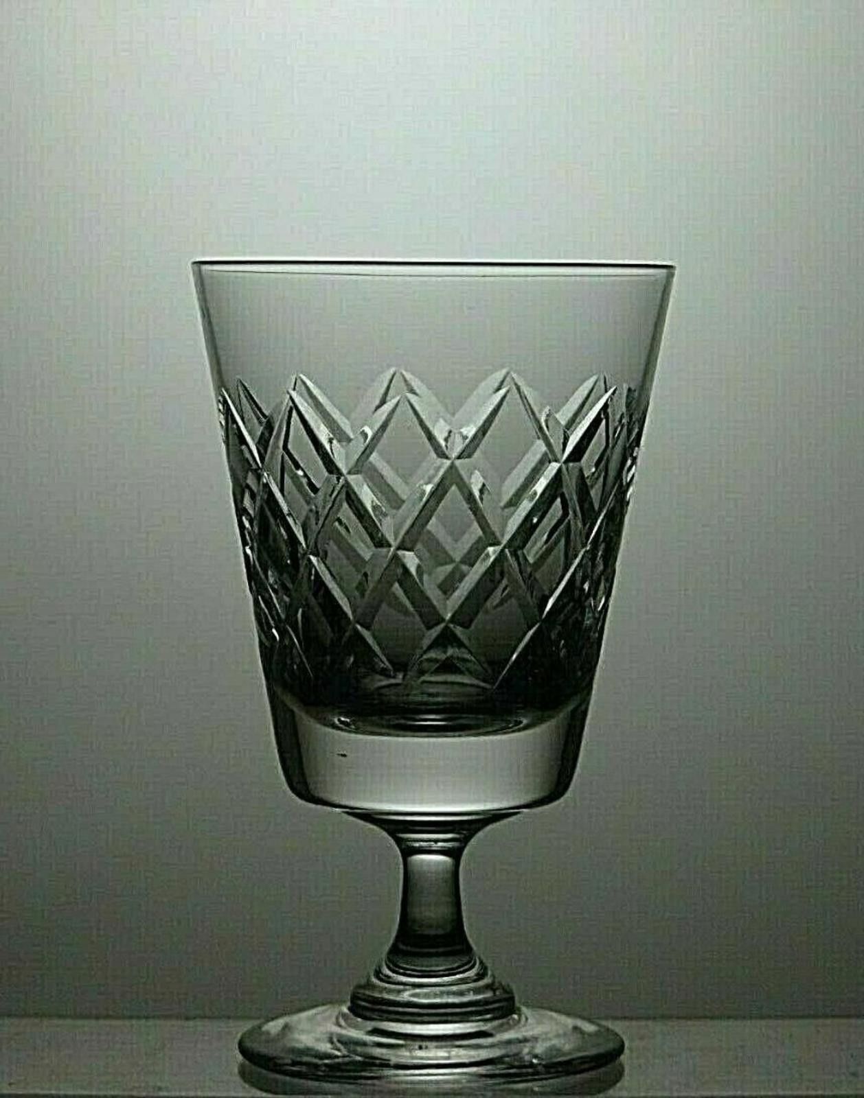 Tudor Tudor Crystal Cut Glass Set Of 6 Sherry Glasses 4 1/4" Size ONE SIZE - 4 Thumbnail