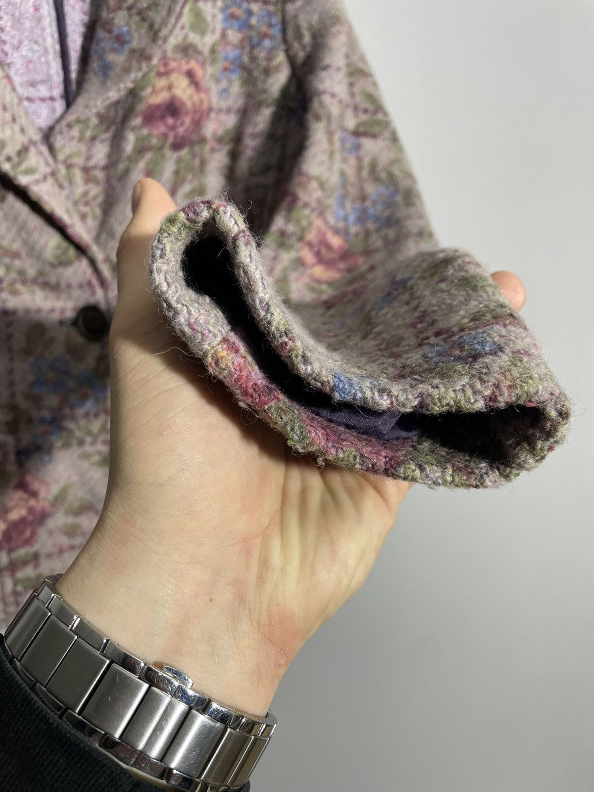 Etro Etro Milano Floral Knit wool blazer Size L / US 10 / IT 46 - 5 Thumbnail