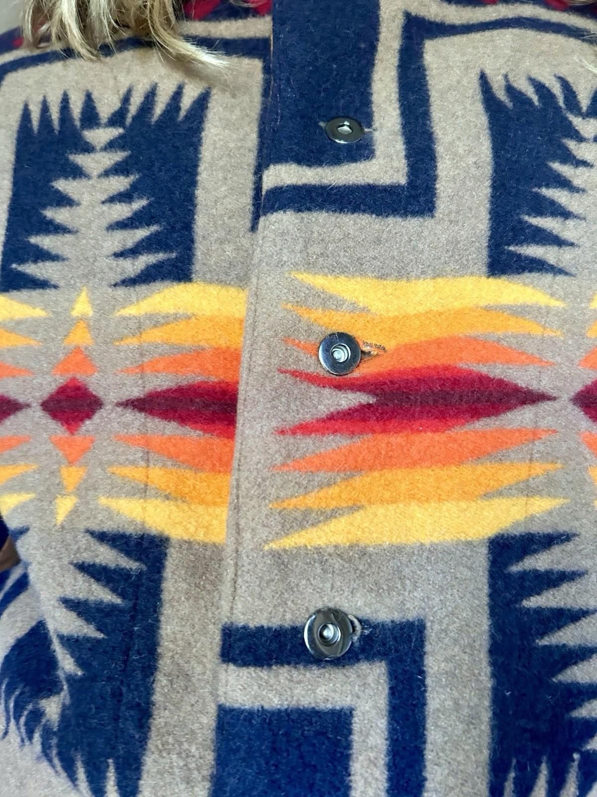 Pendleton Pendleton Tree Line Wool Blanket Coat Southwest Print Men L Size L / US 10 / IT 46 - 5 Thumbnail