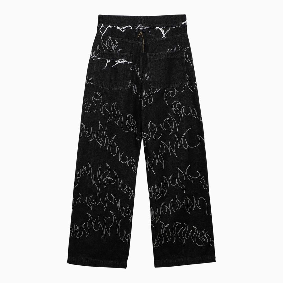 AIREI o1d2blof1124 Denim Jeans in Black Size US 30 / EU 46 - 2 Thumbnail