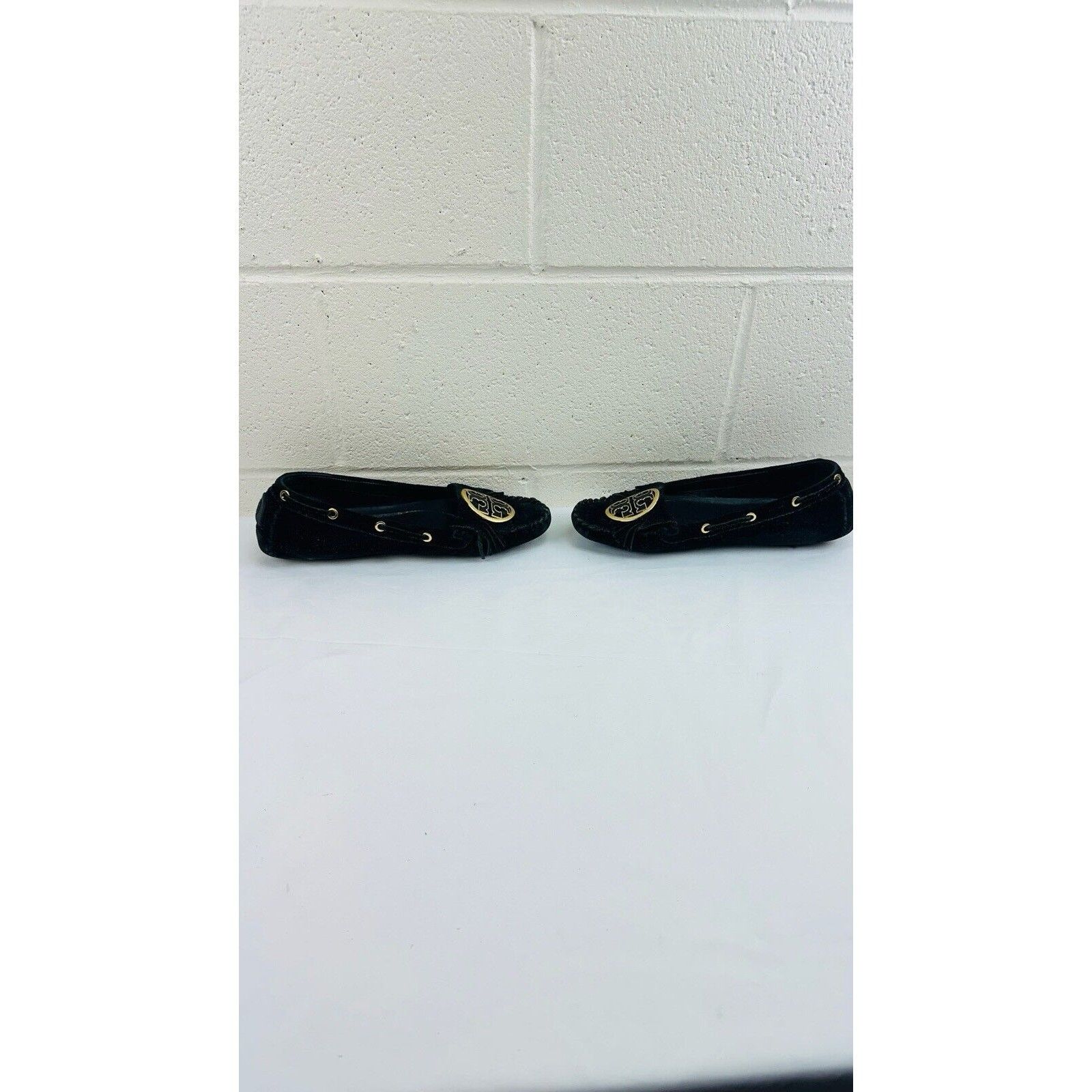 Tory Burch Tory Burch Alexandra Black Suede Moccasin Loafers Flat 11 Size US 11 / IT 41 - 11 Thumbnail
