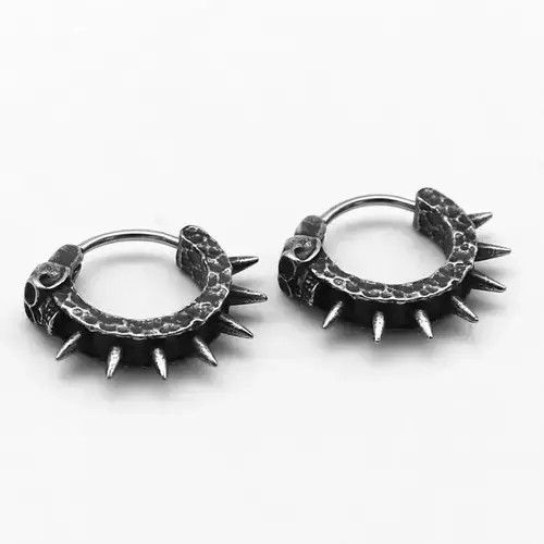 VIBE Vintage Punk Black Skull Earrings Size ONE SIZE - 4 Thumbnail